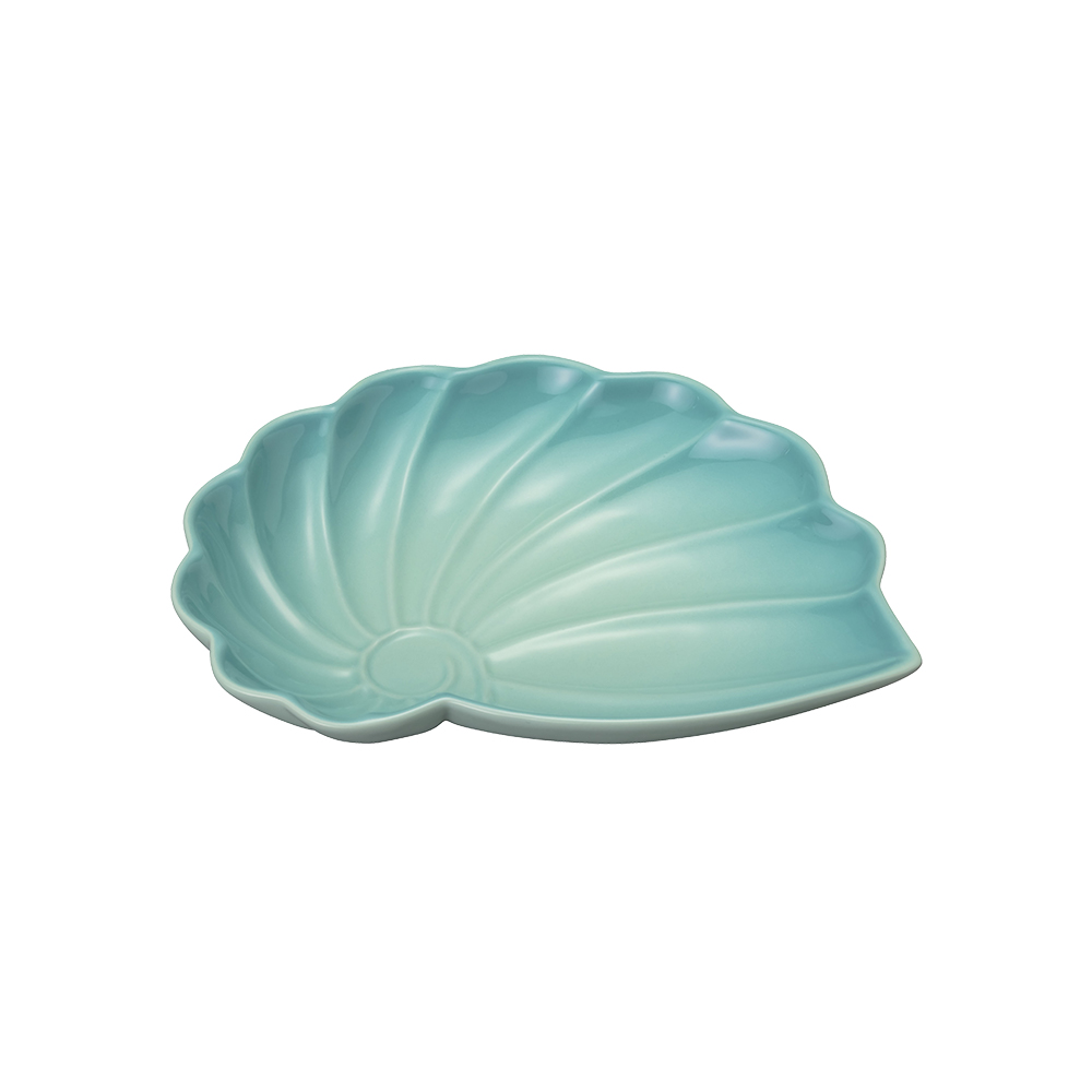 貝殼造型陶瓷盤 image number 1