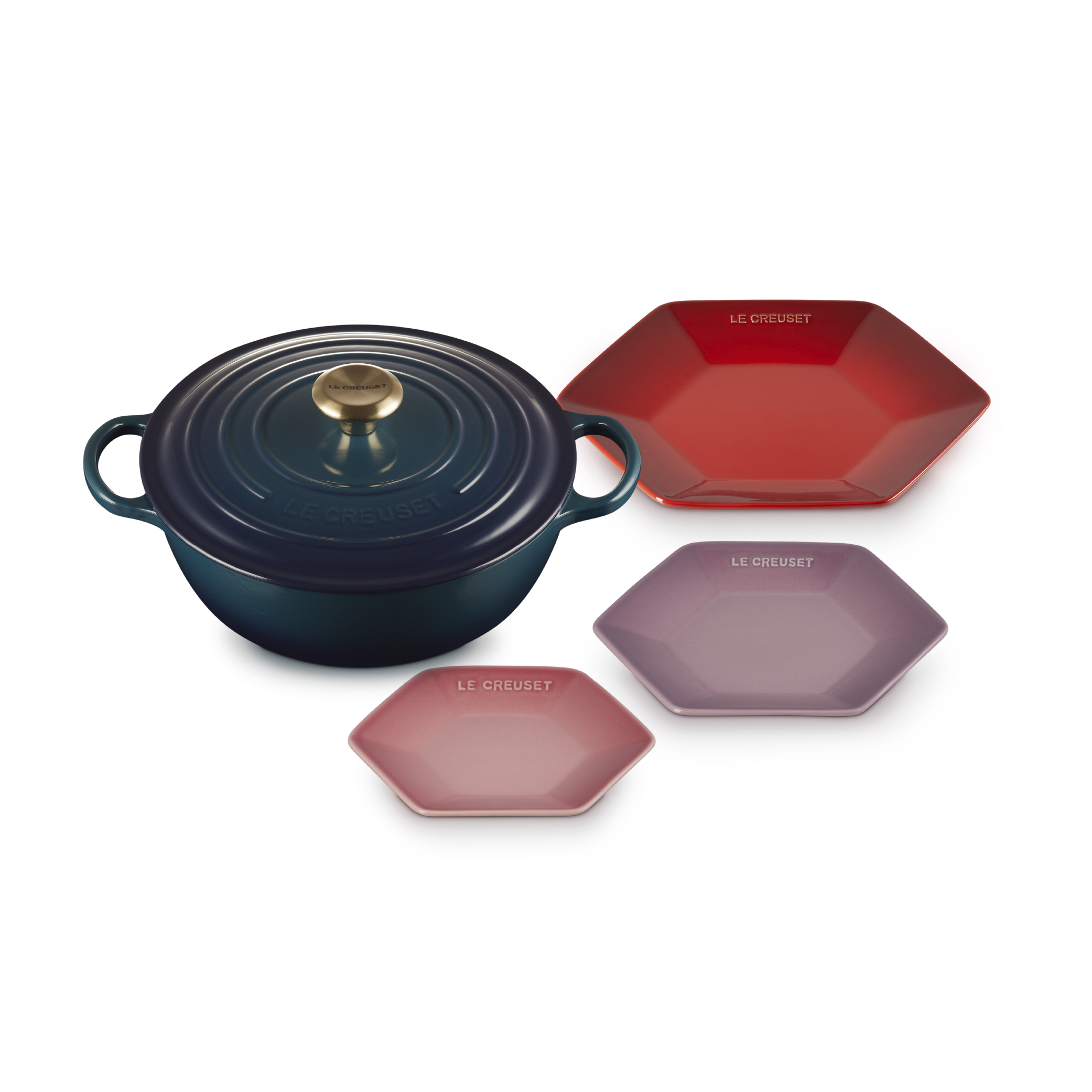 Marmite 26cm Agave + 3 Hexagon Plates Special Set