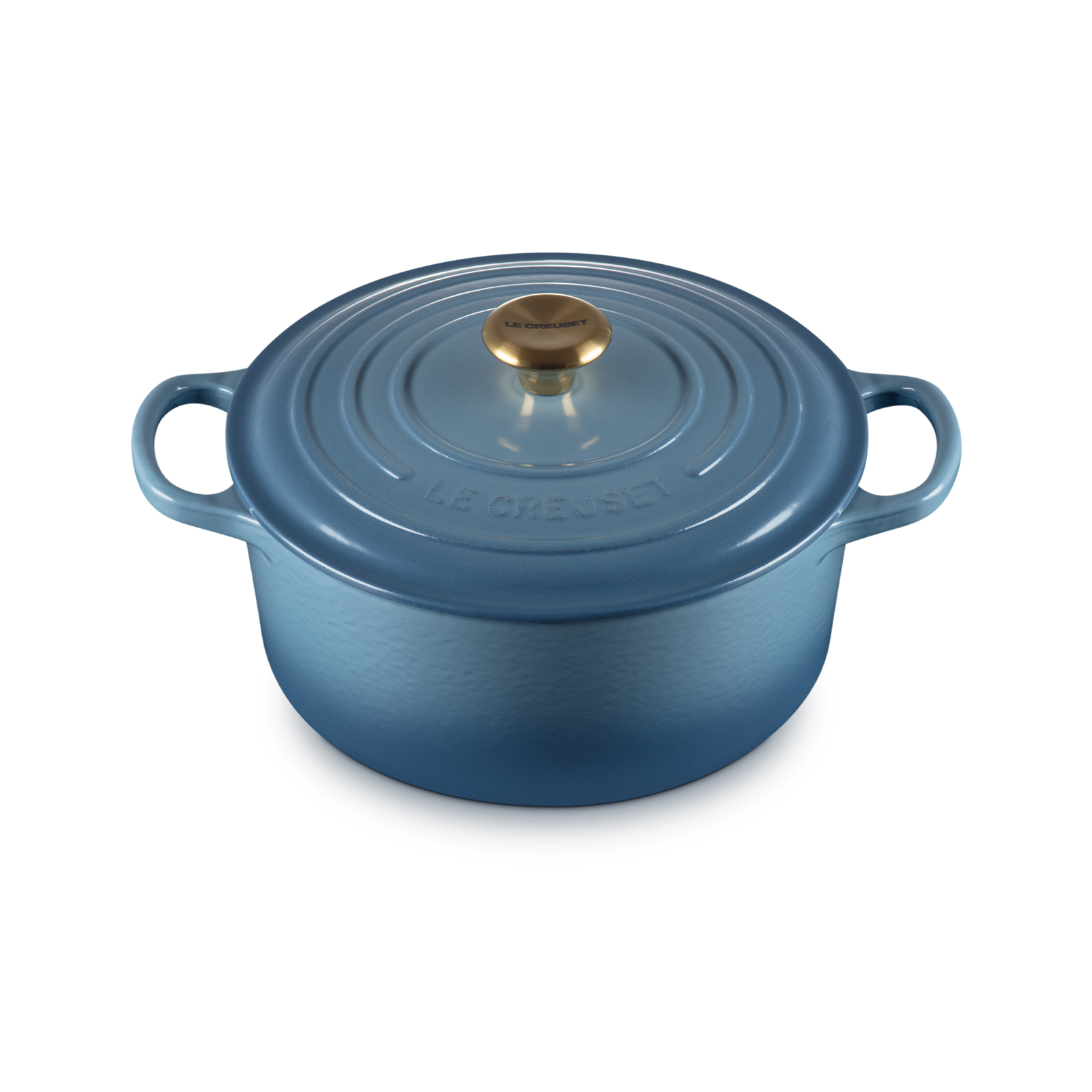 Round Casserole (Gold Knob) image number 1