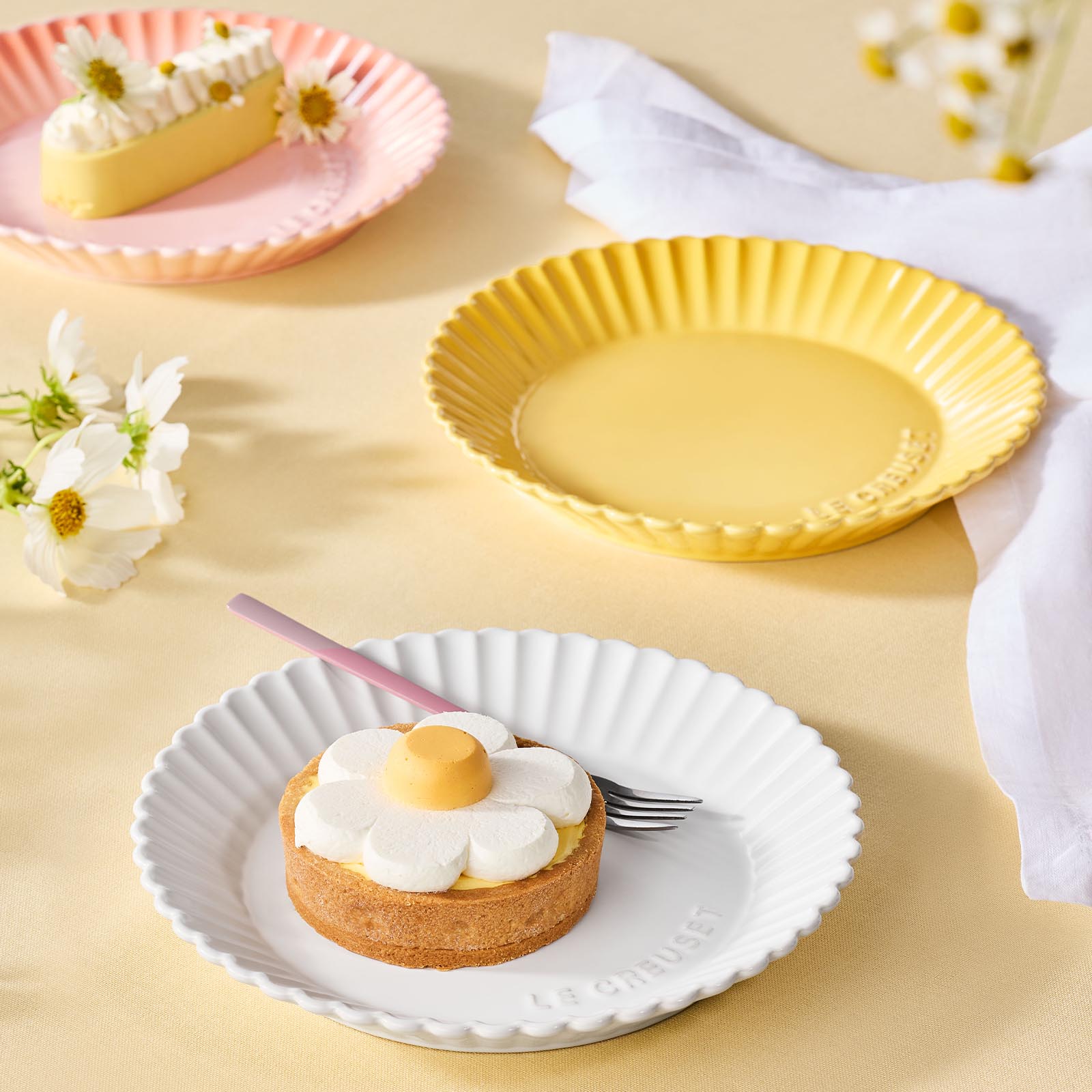 非洲菊造型陶瓷碟 image number 4