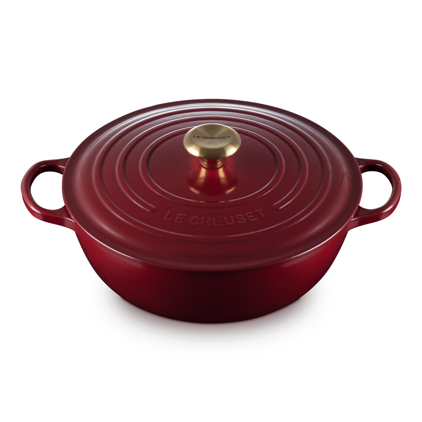 琺瑯鑄鐵深炒鍋 (金色鍋蓋頭) image number 1