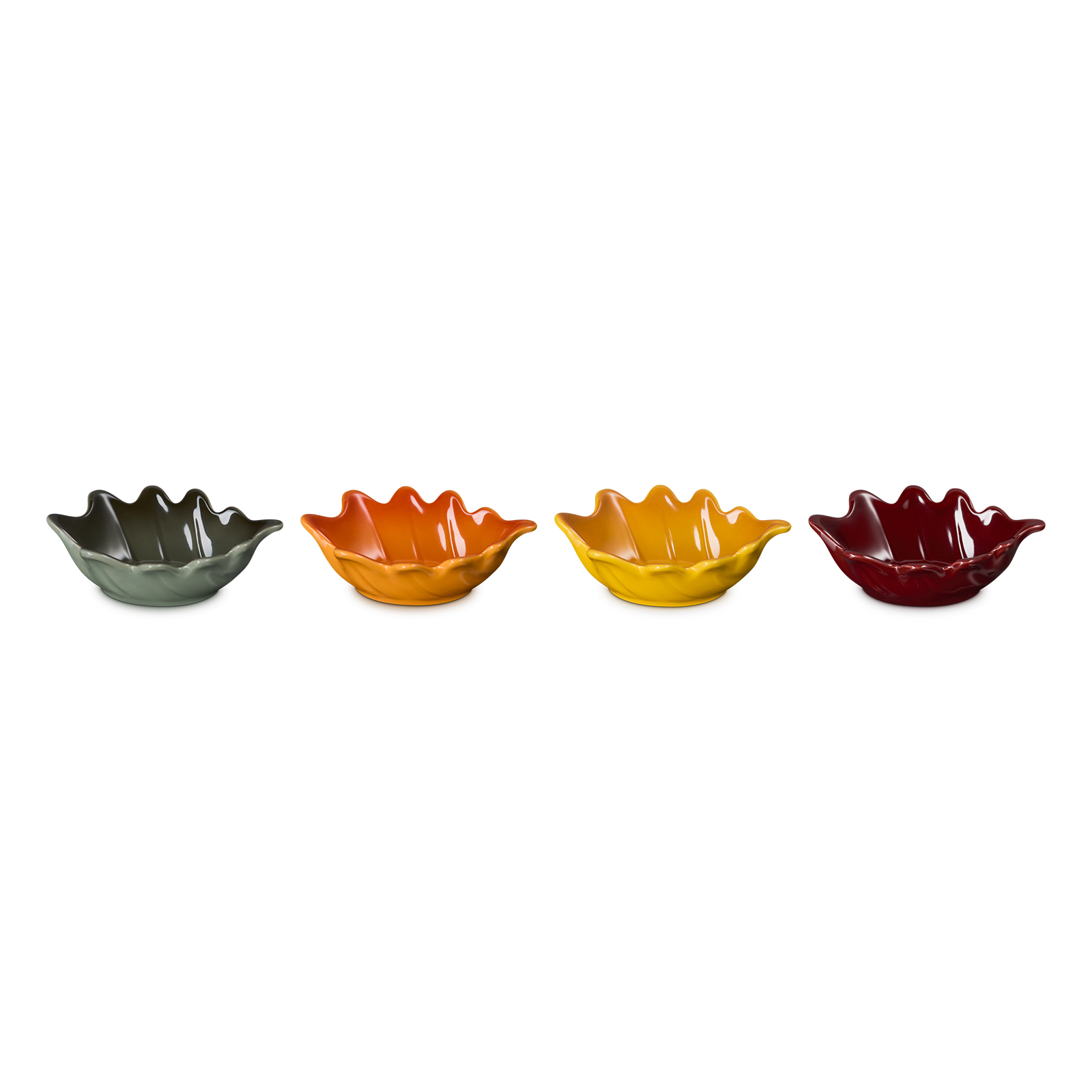 Set of 4 Oak Leaf Mini Dishes image number 0