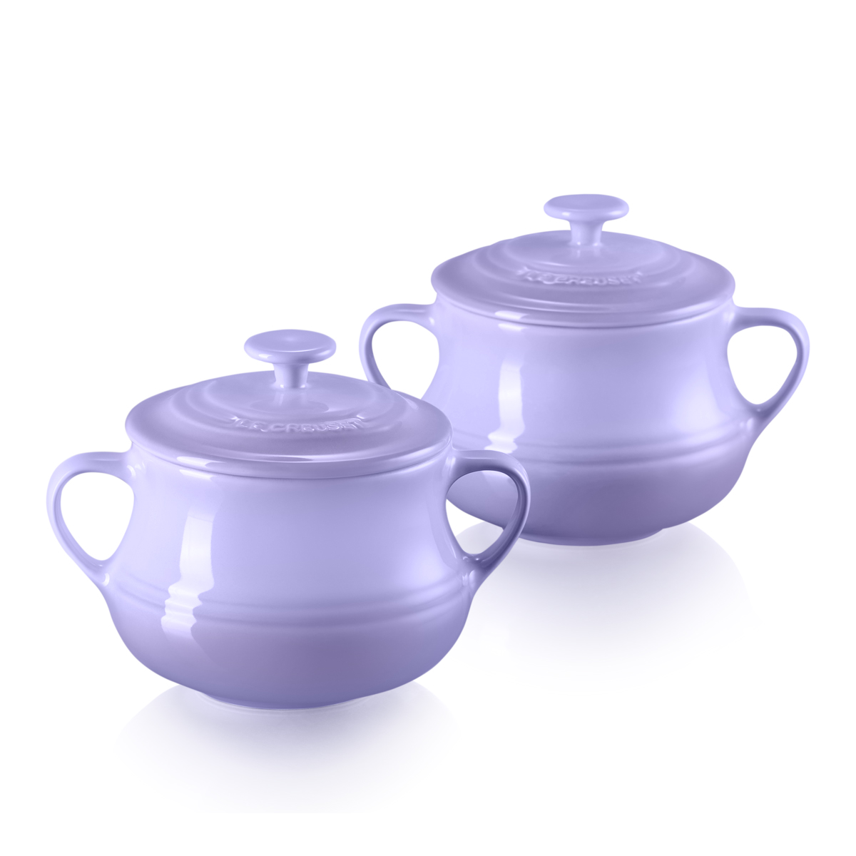 陶瓷有蓋湯盅2件裝 Lilac