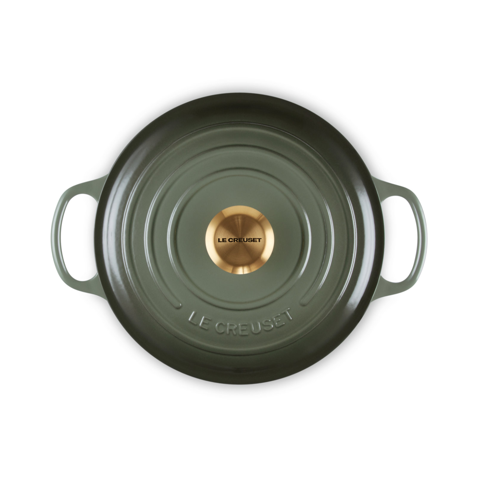 Round Casserole (Gold Knob) image number 3