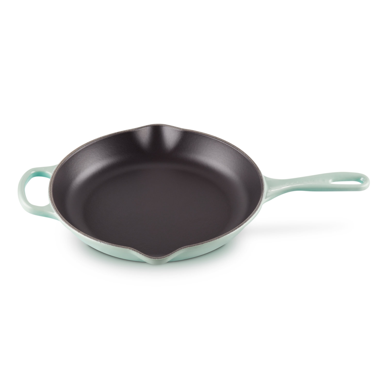 圓形連手柄琺瑯鑄鐵平底煎鍋 image number 1