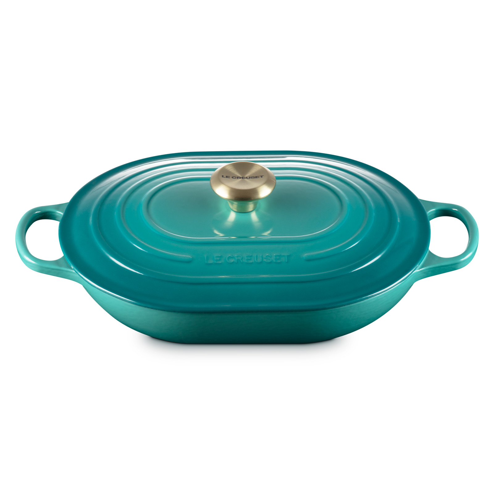 Oblong Casserole (Light Gold Knob) image number 1