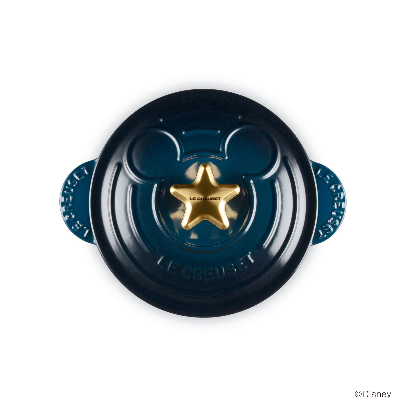 Mickey Mouse Cocotte Every 高身琺瑯鑄鐵鍋 (金色星形鍋蓋頭) image number 3
