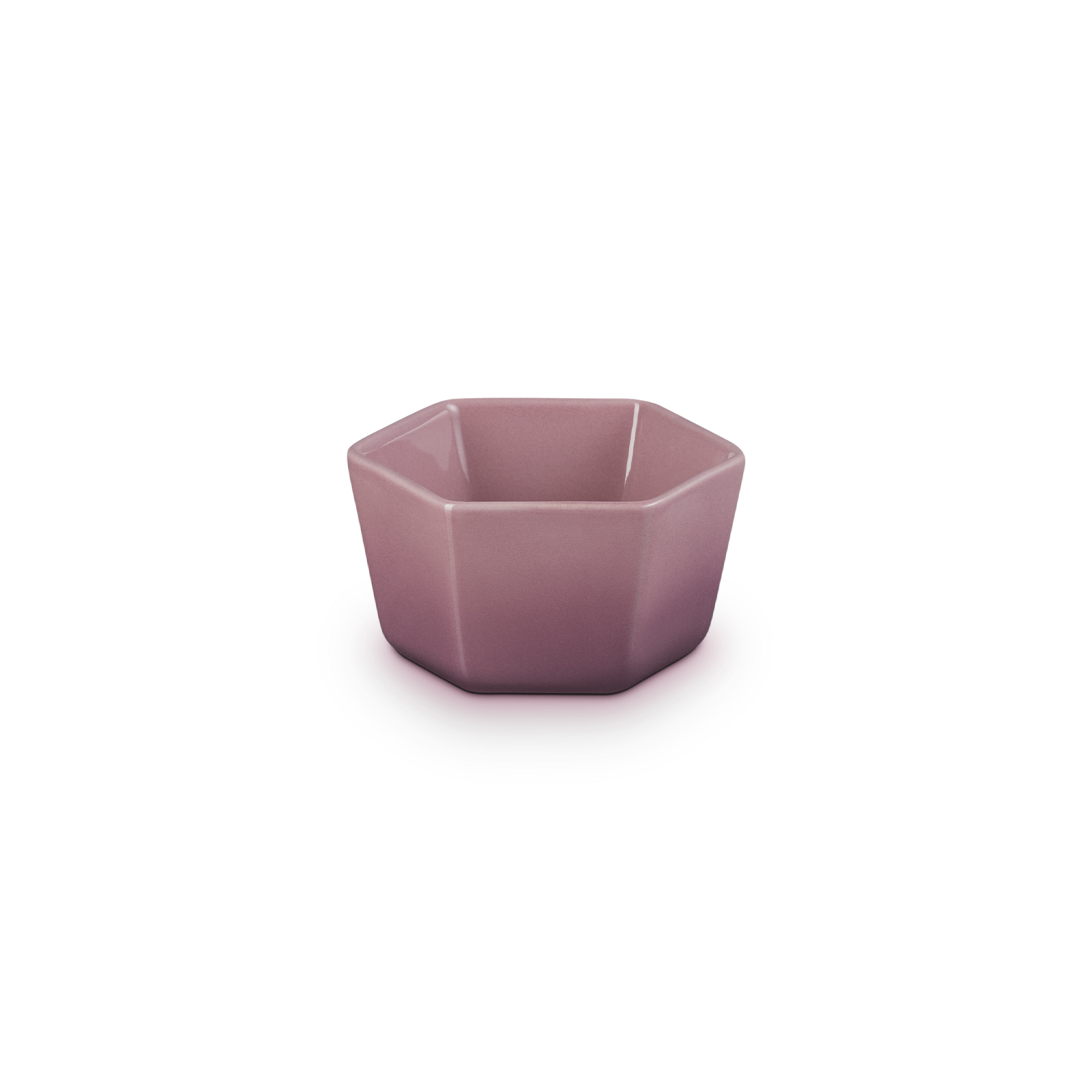 Hexagon Dish 10cm Mauve Pink