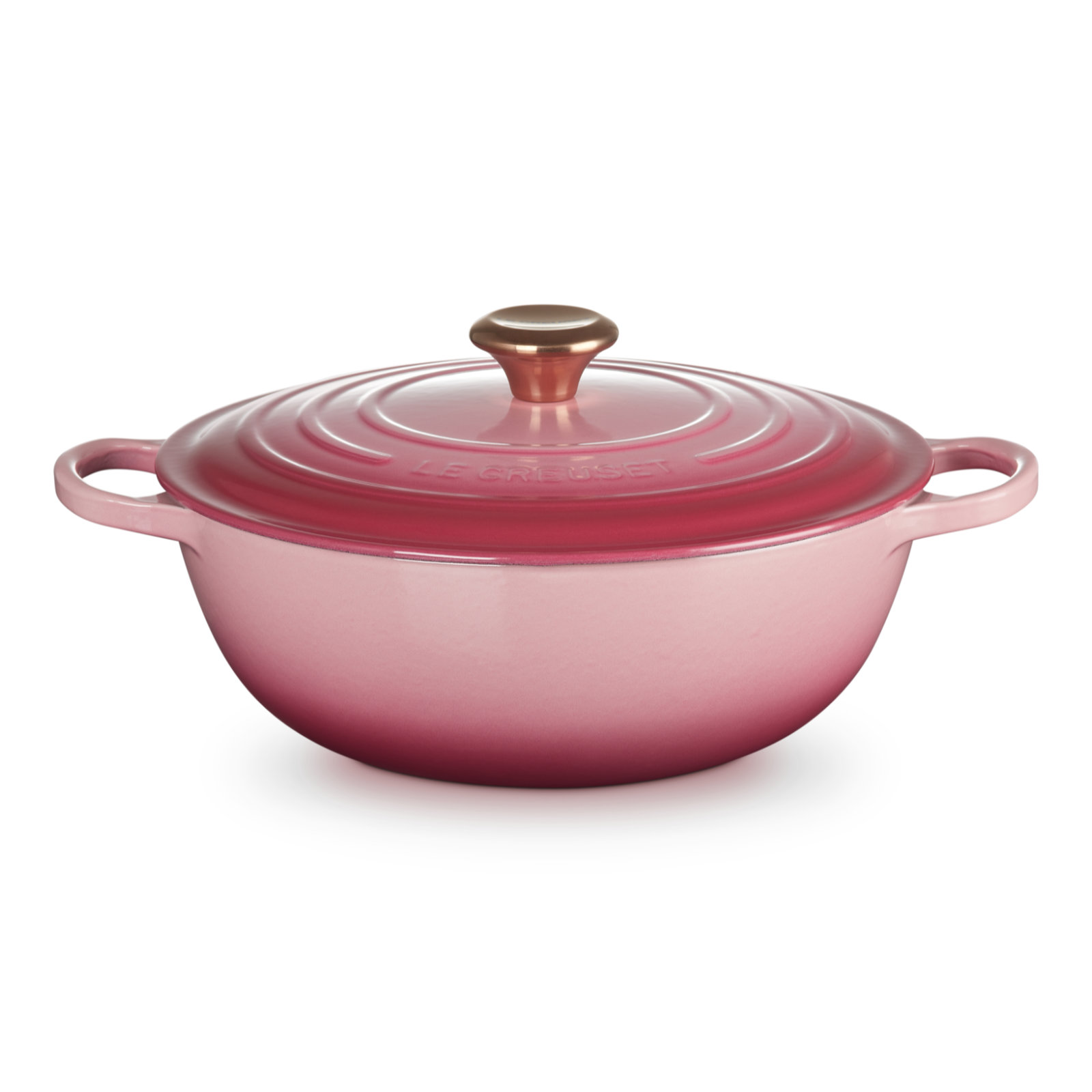 琺瑯鑄鐵深炒鍋 28厘米 Berry (銅色鍋蓋頭)