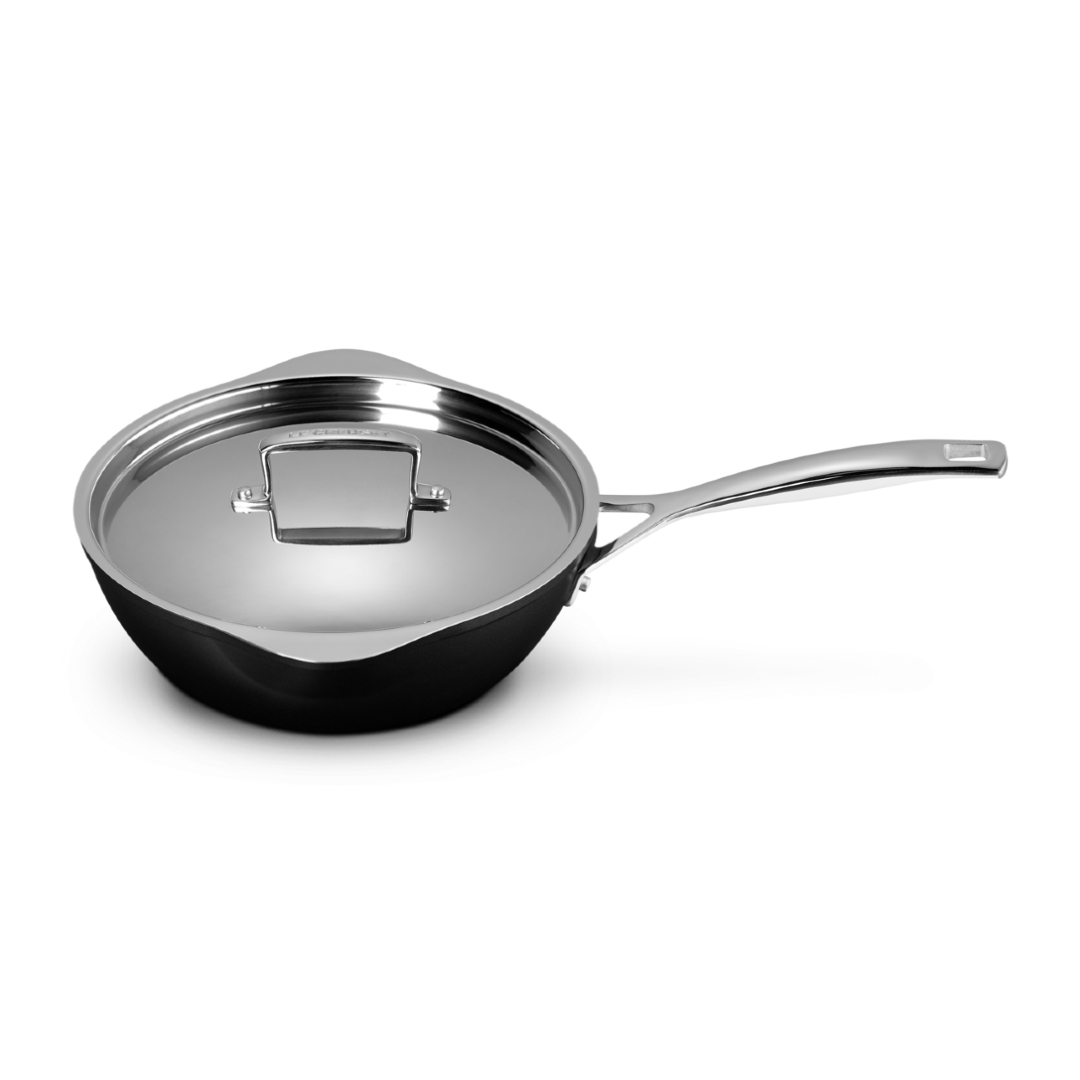 Toughened Non-Stick Chef Pan with Stainless Steel Lid image number 1