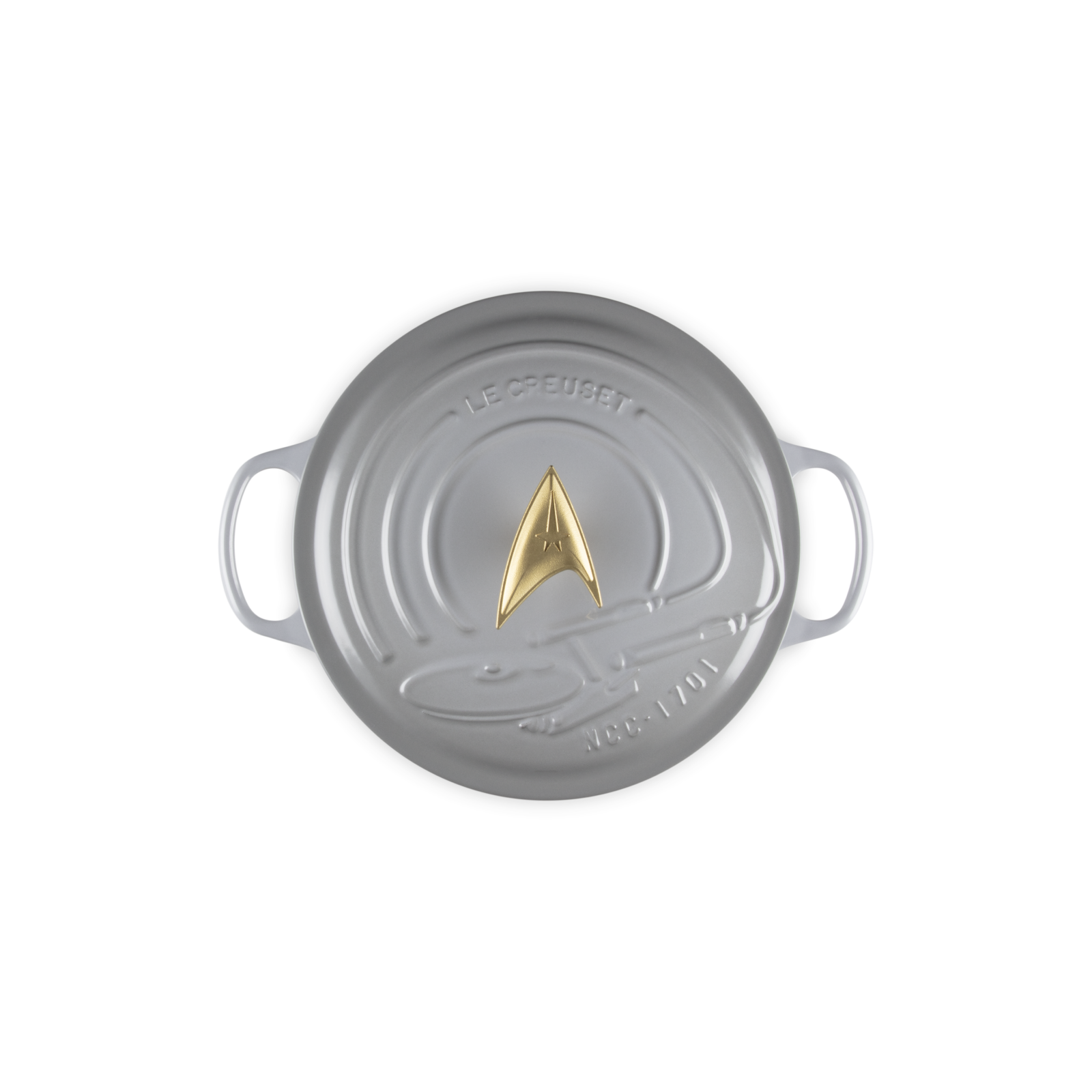 Star Trek Collection Enterprise Round Casserole (Starfleet Delta Knob) image number 1