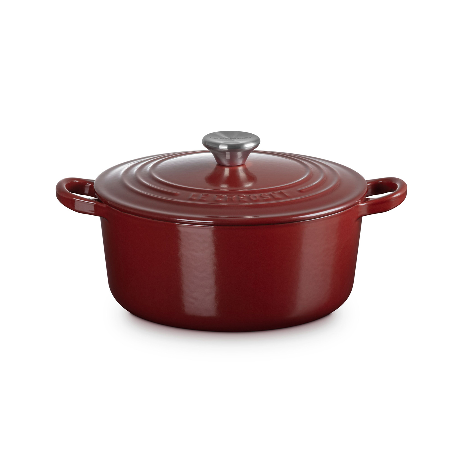Round Casserole 22cm Garnet (Black Interior)