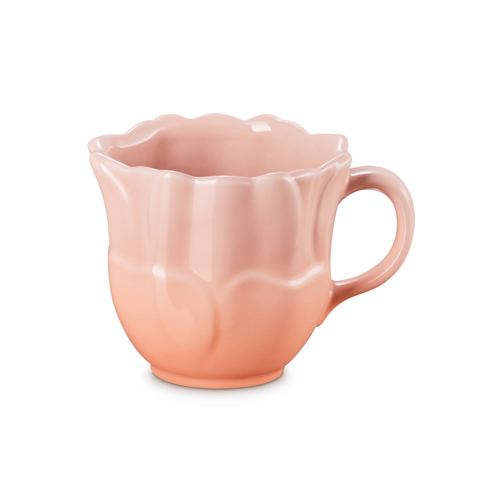 銀蓮花花瓣造型陶瓷杯 image number 0