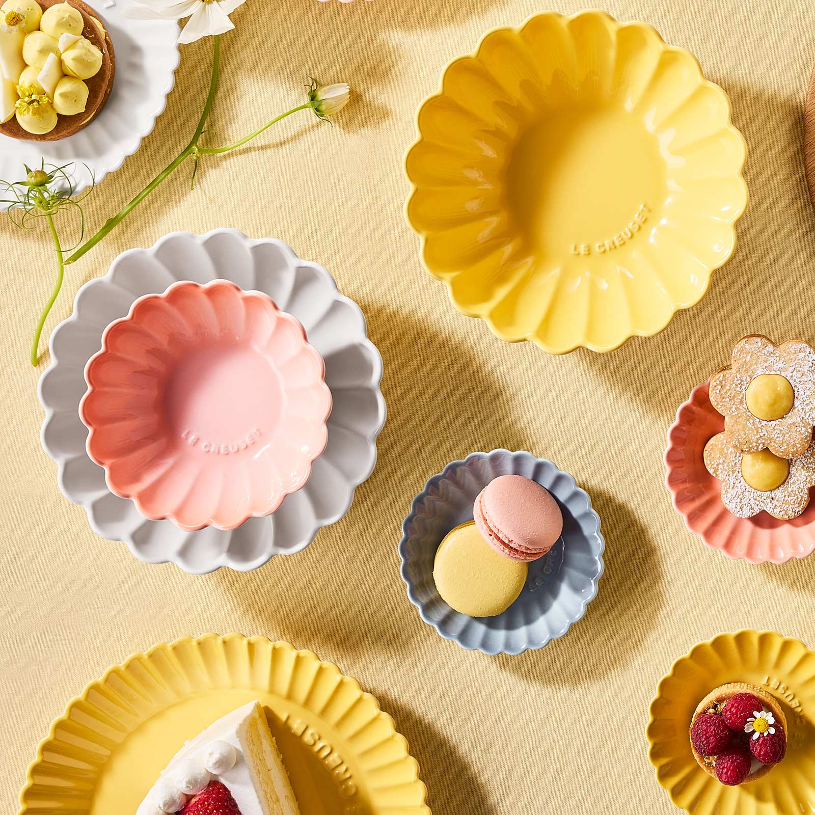 非洲菊造型陶瓷碗 image number 5