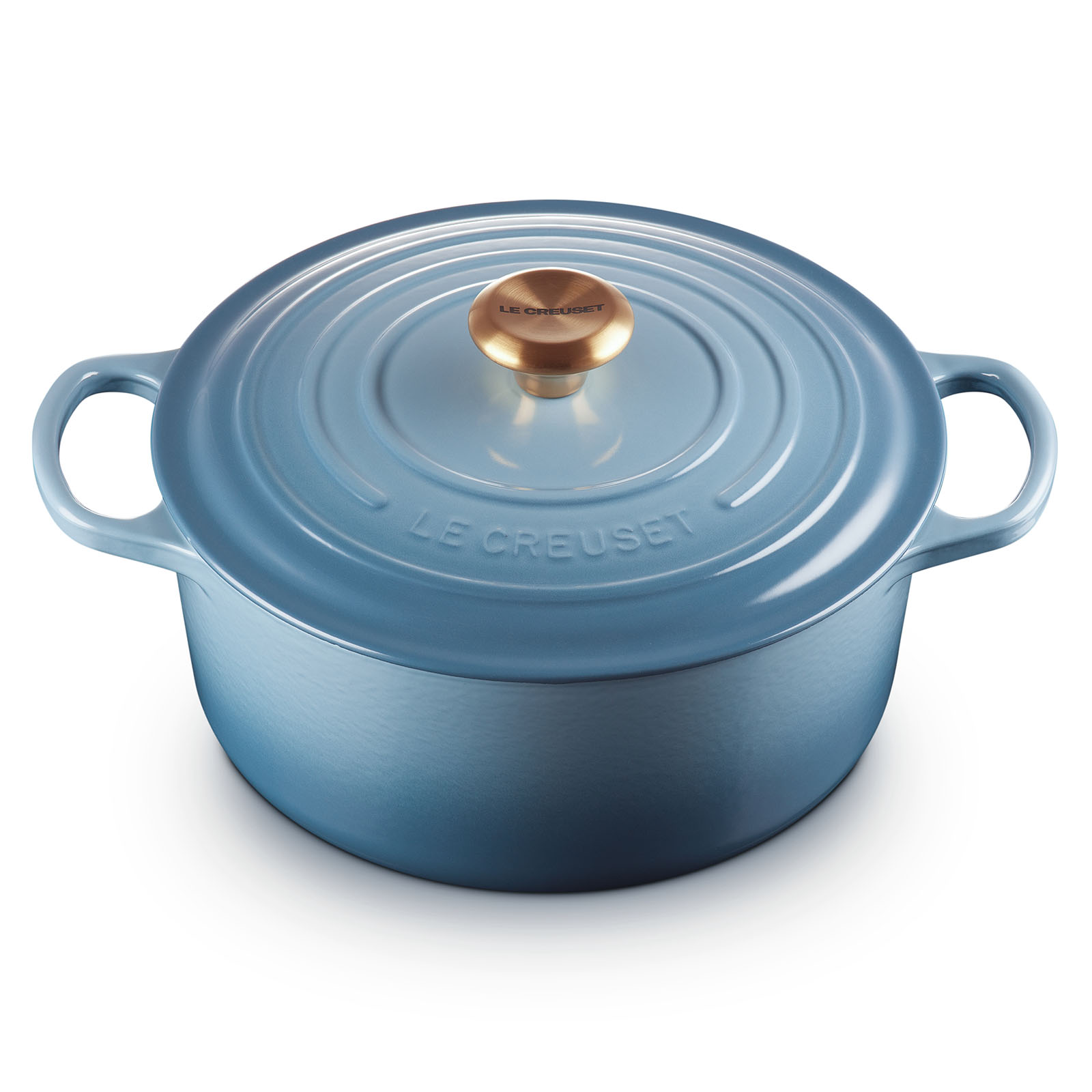 Round Casserole (Gold Knob) image number 1