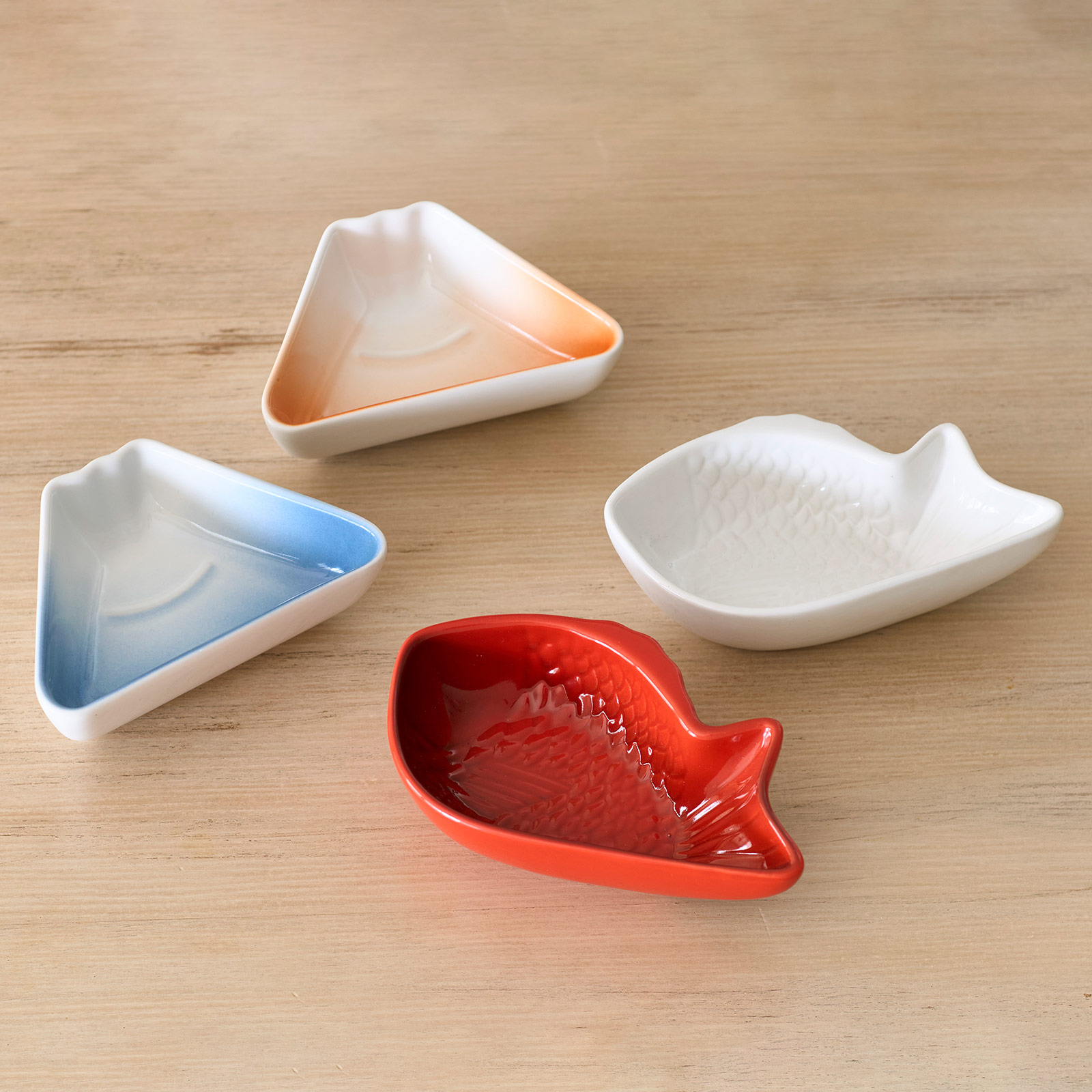 Set of 2 Snapper Dish White/Cerise image number 4