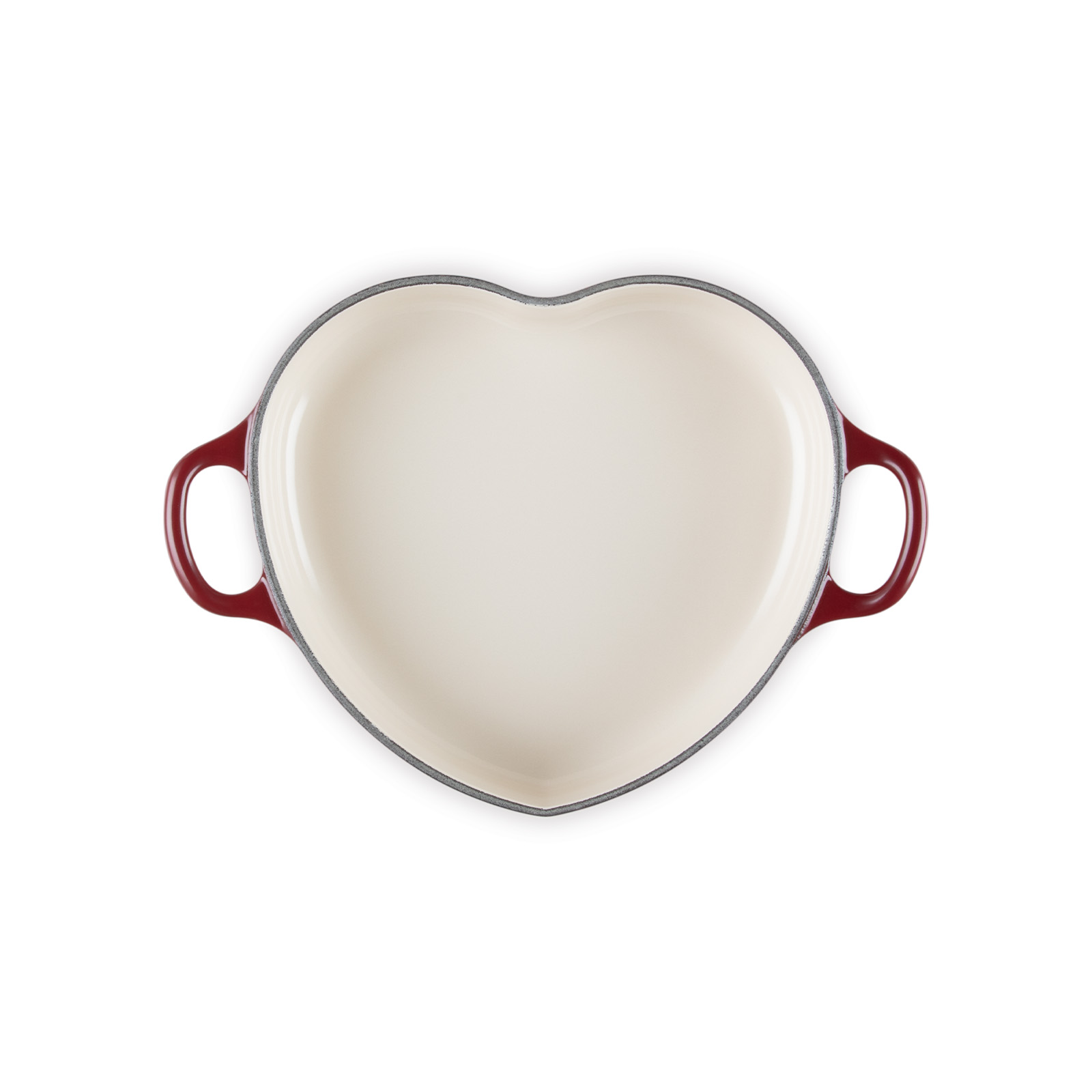 心型琺瑯鑄鐵淺底鍋 (金色鍋蓋頭) image number 4