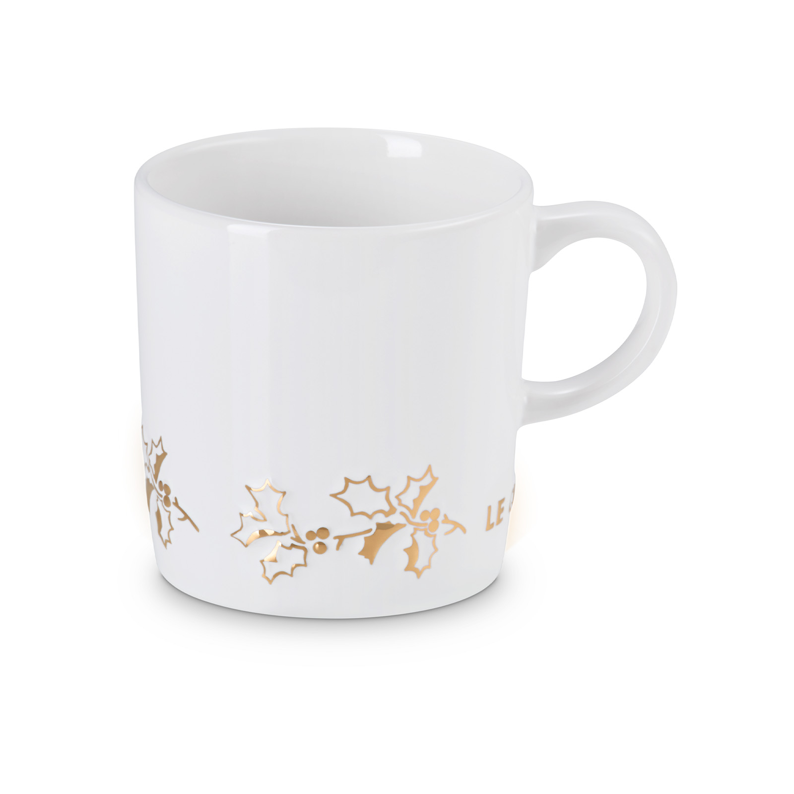 Holly 陶瓷金色圖案咖啡杯 350毫升 White