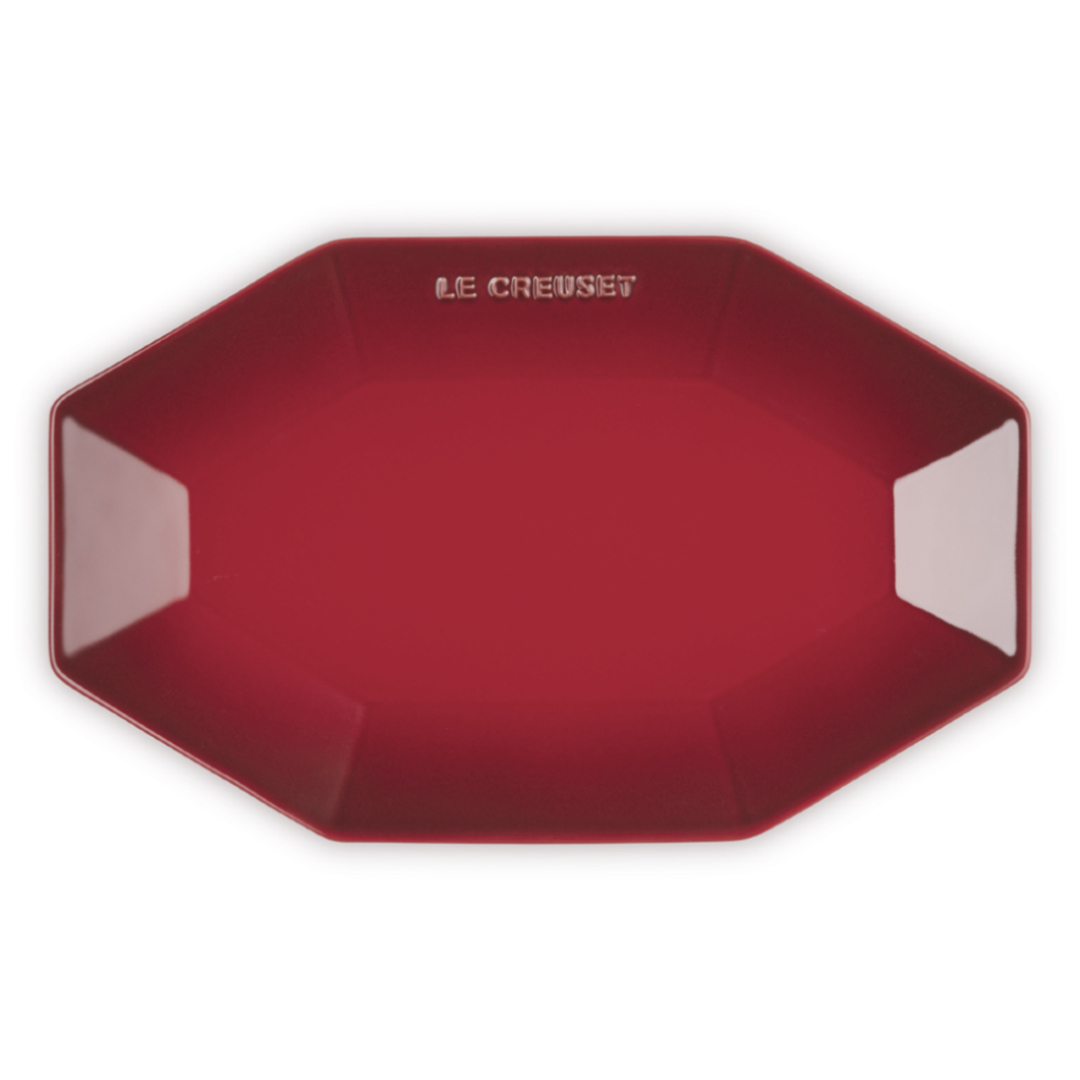 Octagon Plate 28cm Dark Framboise