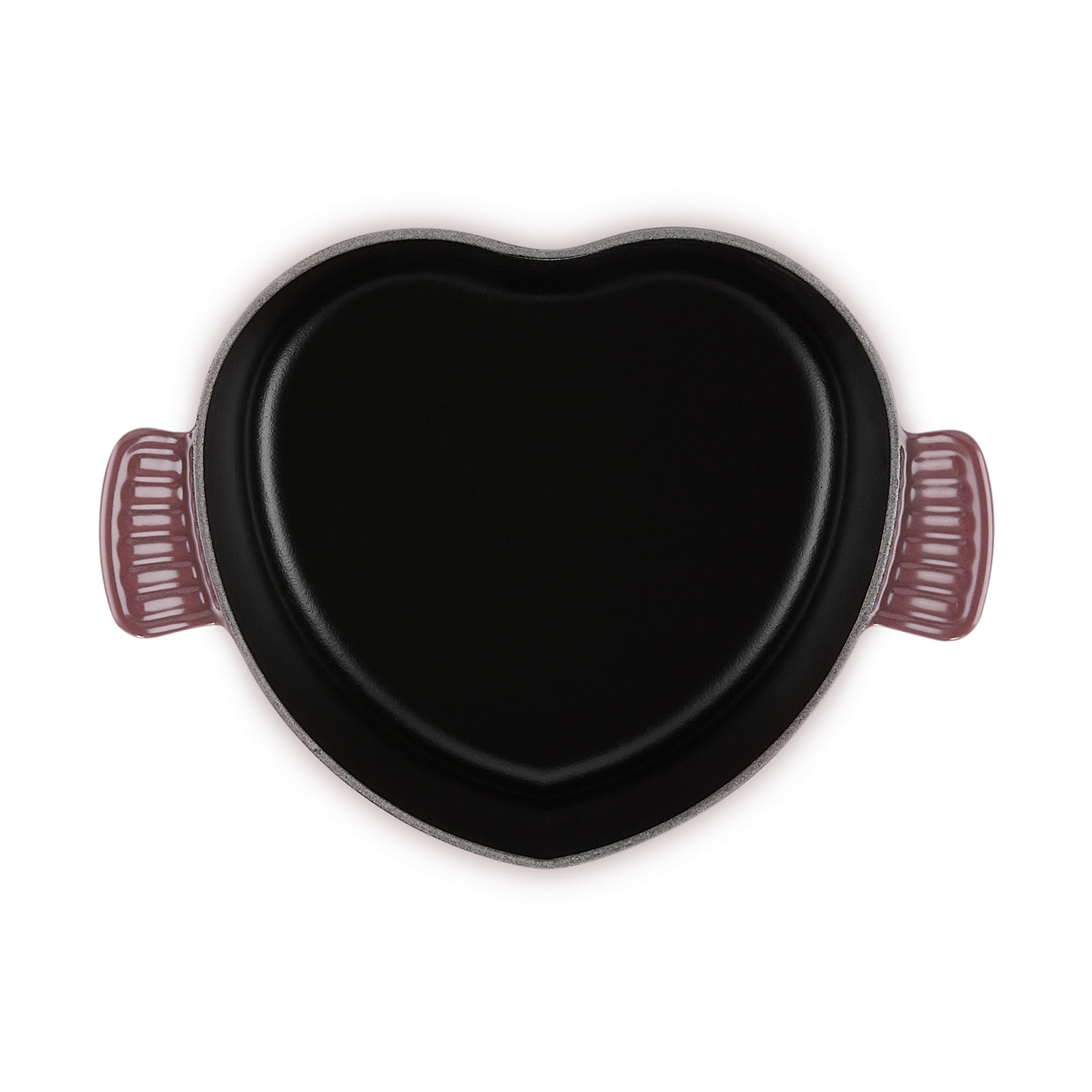 Heart Shaped Casserole (Black interior - Gold Knob) image number 4