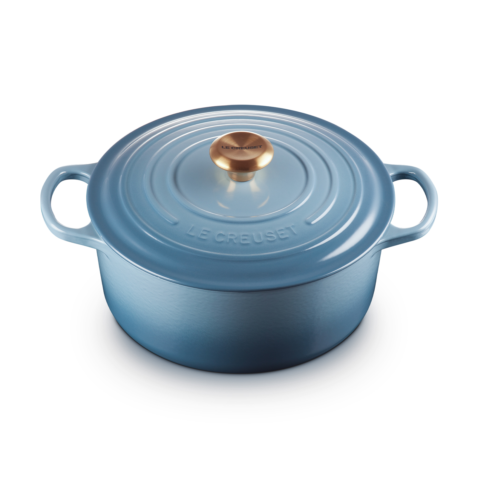 Round Casserole (Gold Knob) image number 1