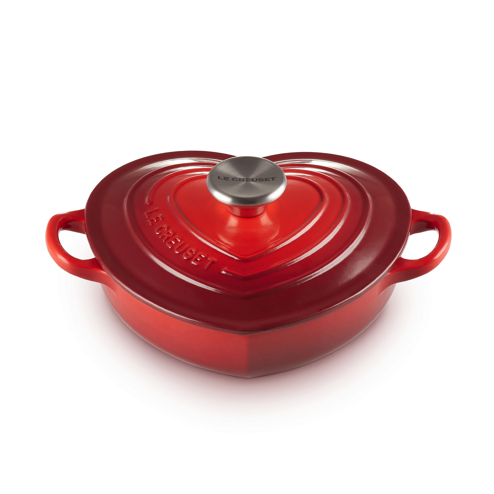 心型琺瑯鑄鐵淺底鍋 20厘米 Cerise