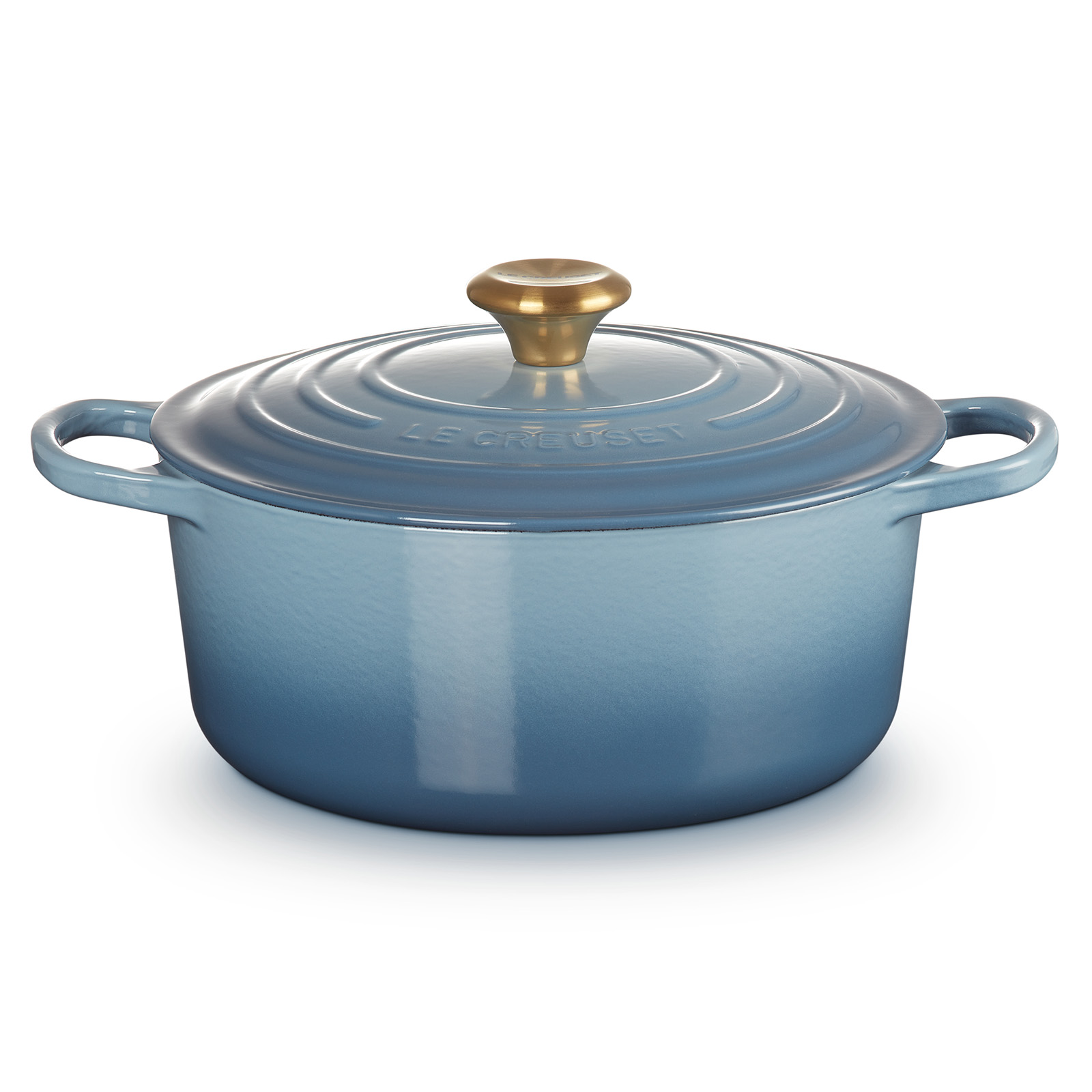 Round Casserole (Gold Knob) image number 0