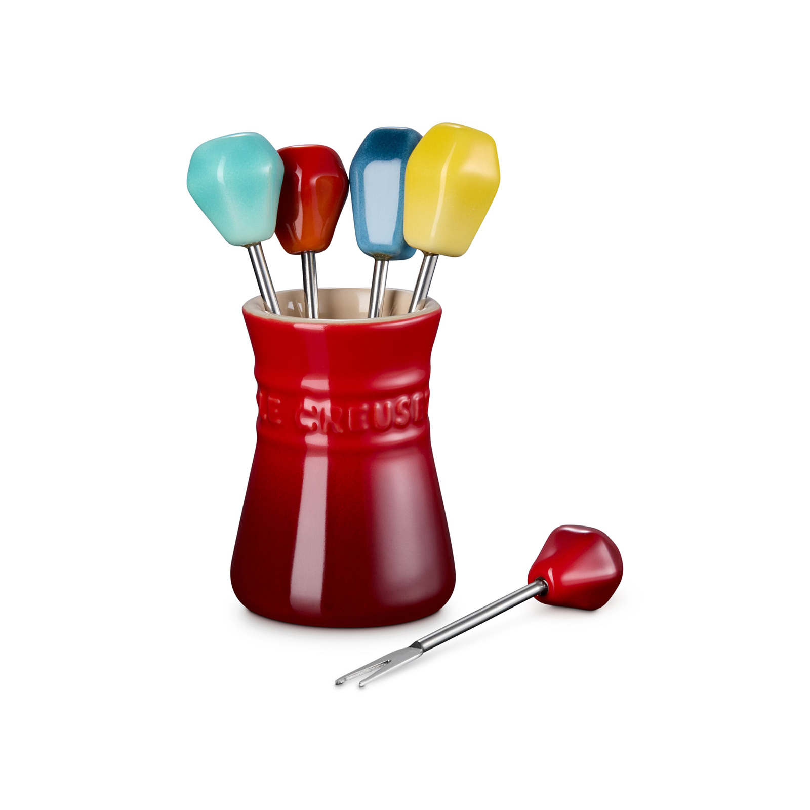 Food Pick Set Cerise/Flame/Soleil/Cool Mint/Marine