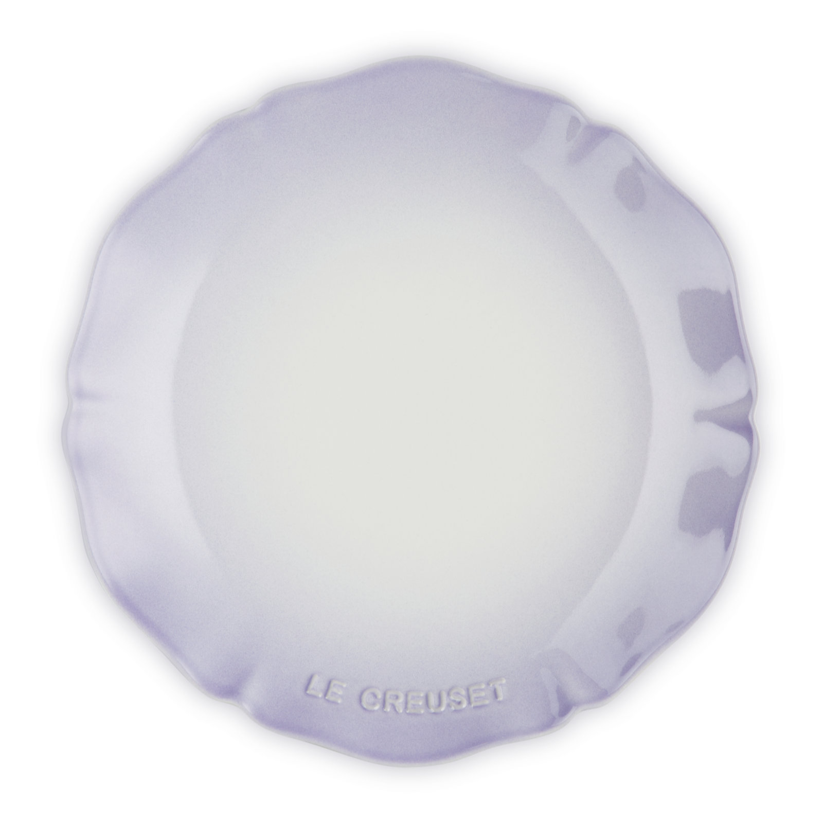 Elegant Frill Plate 25cm Powder Purple
