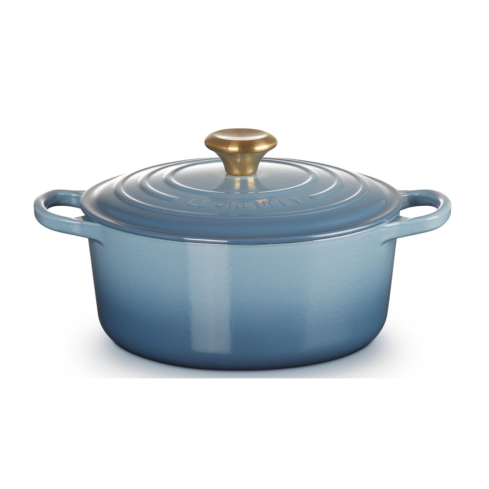 Round Casserole 22cm Chambray (Gold Knob)