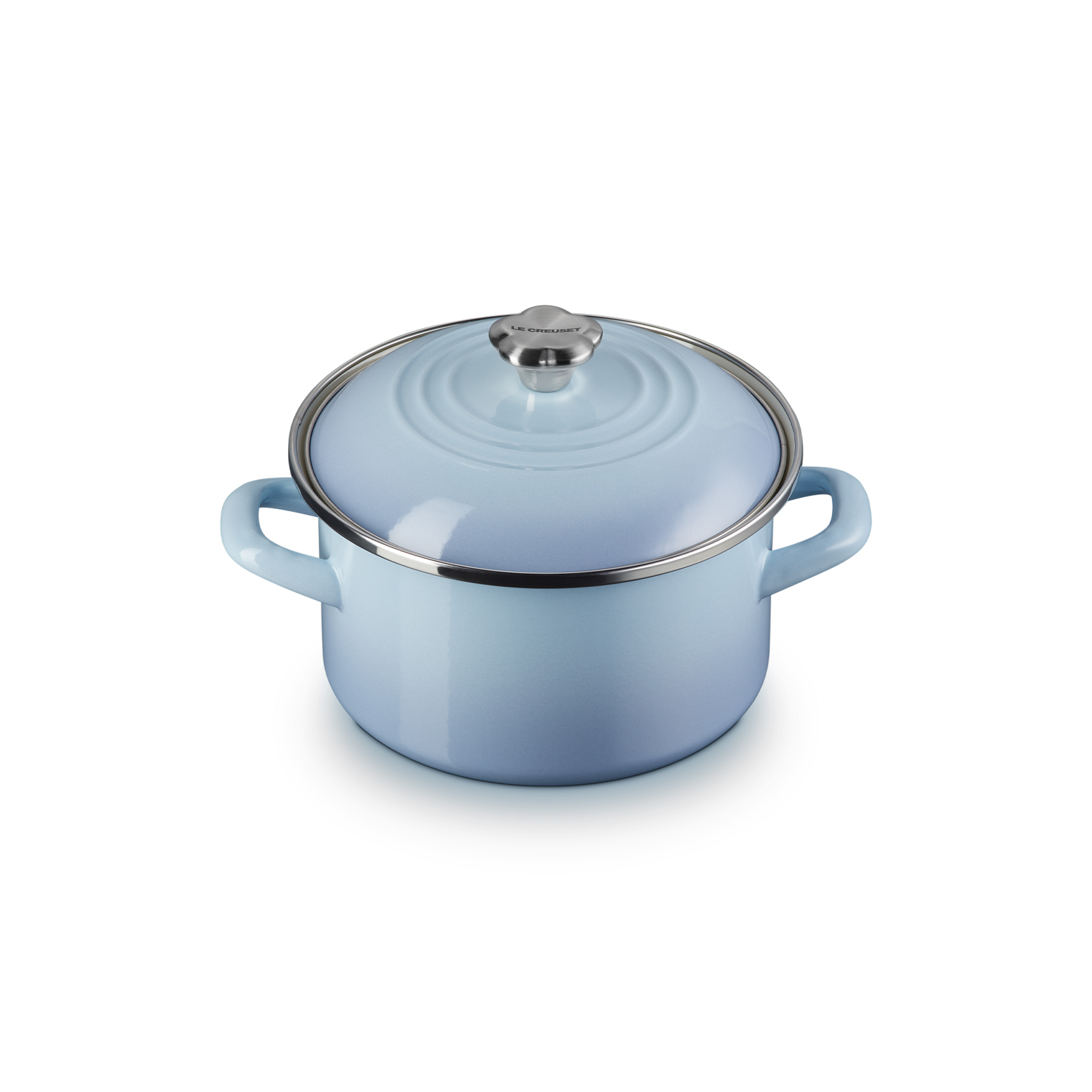 Enamel On Steel Casserole (Flower Knob) image number 1