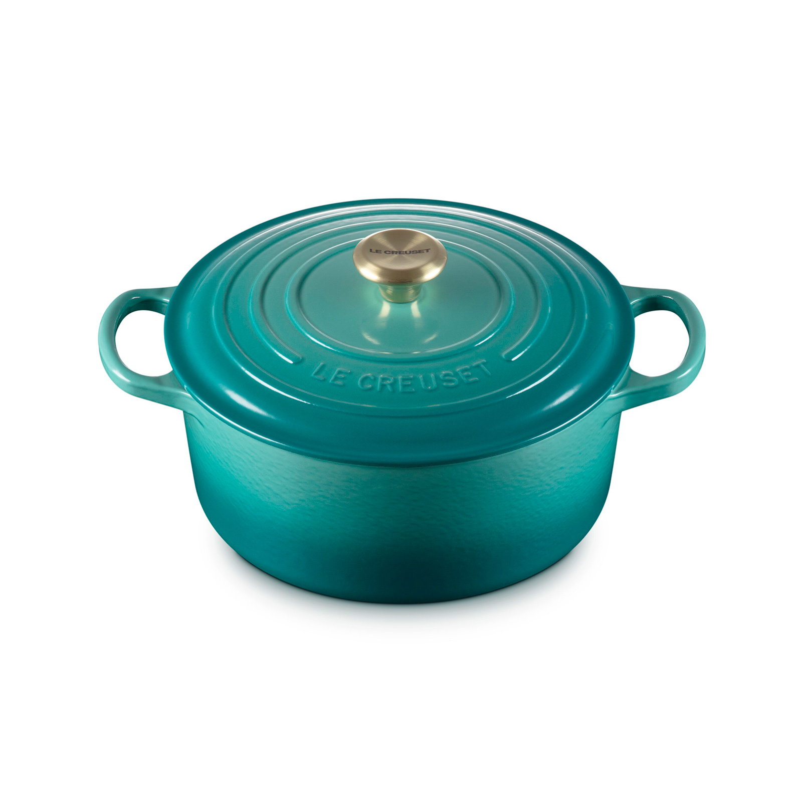 Round Casserole (Light Gold Knob) image number 1