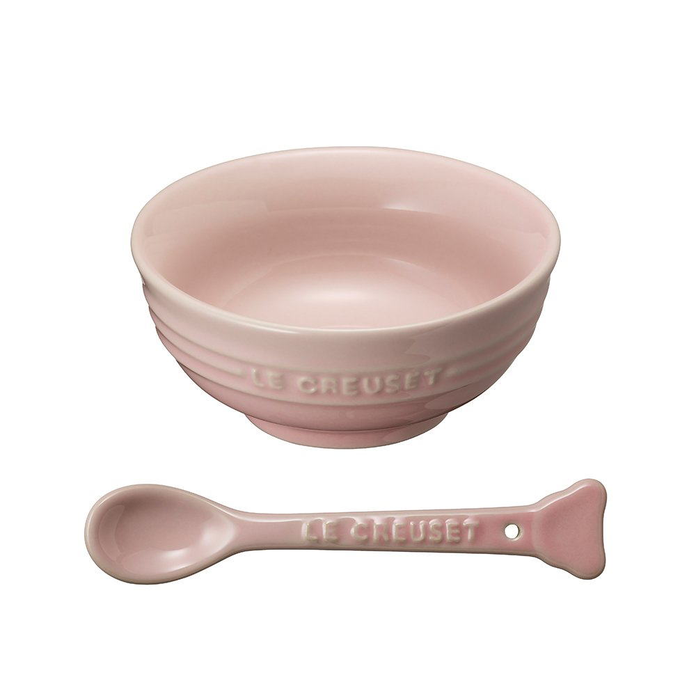 Baby Gift Set Bowl and Spoon Milky Pink