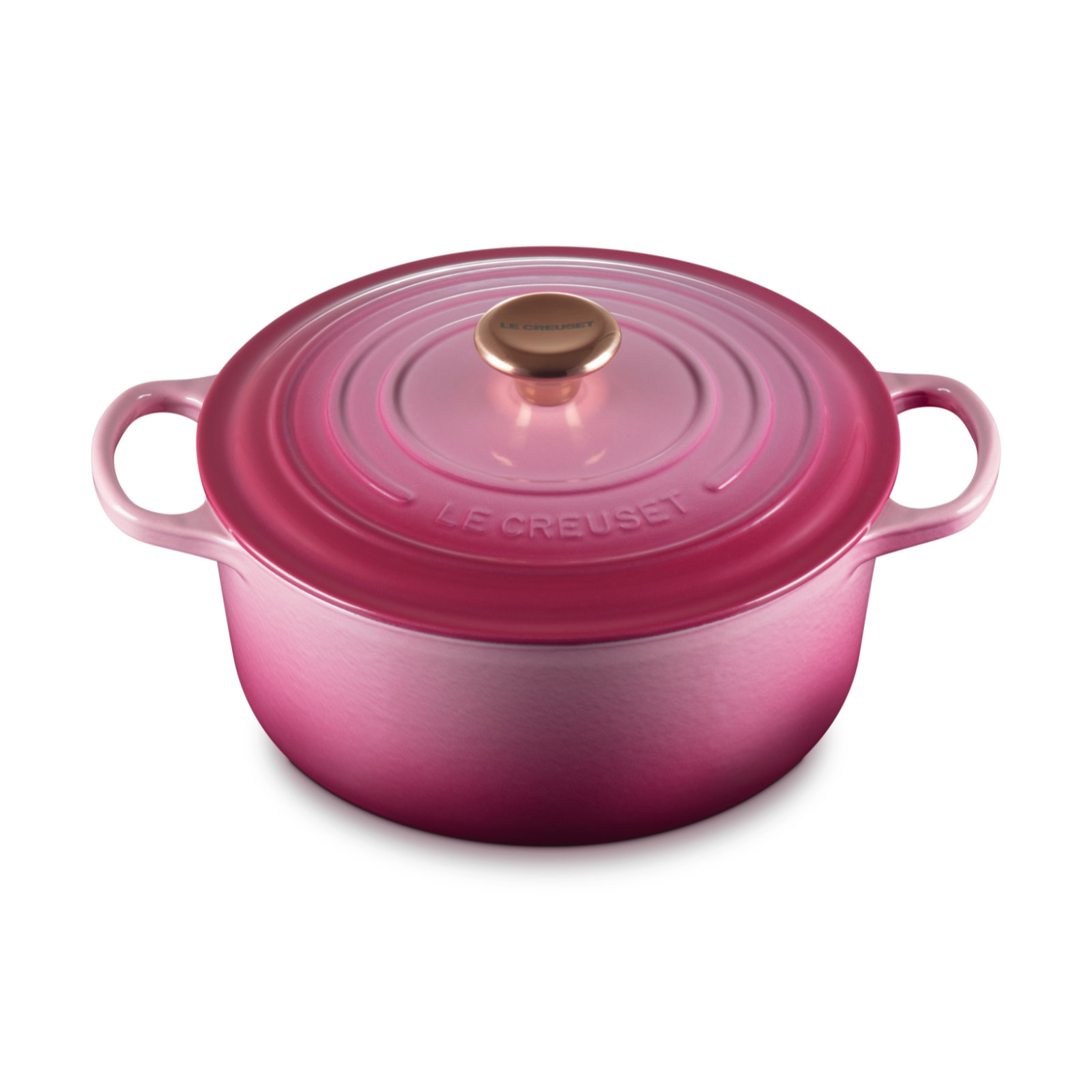 圓形琺瑯鑄鐵鍋 (銅色鍋蓋頭) image number 1