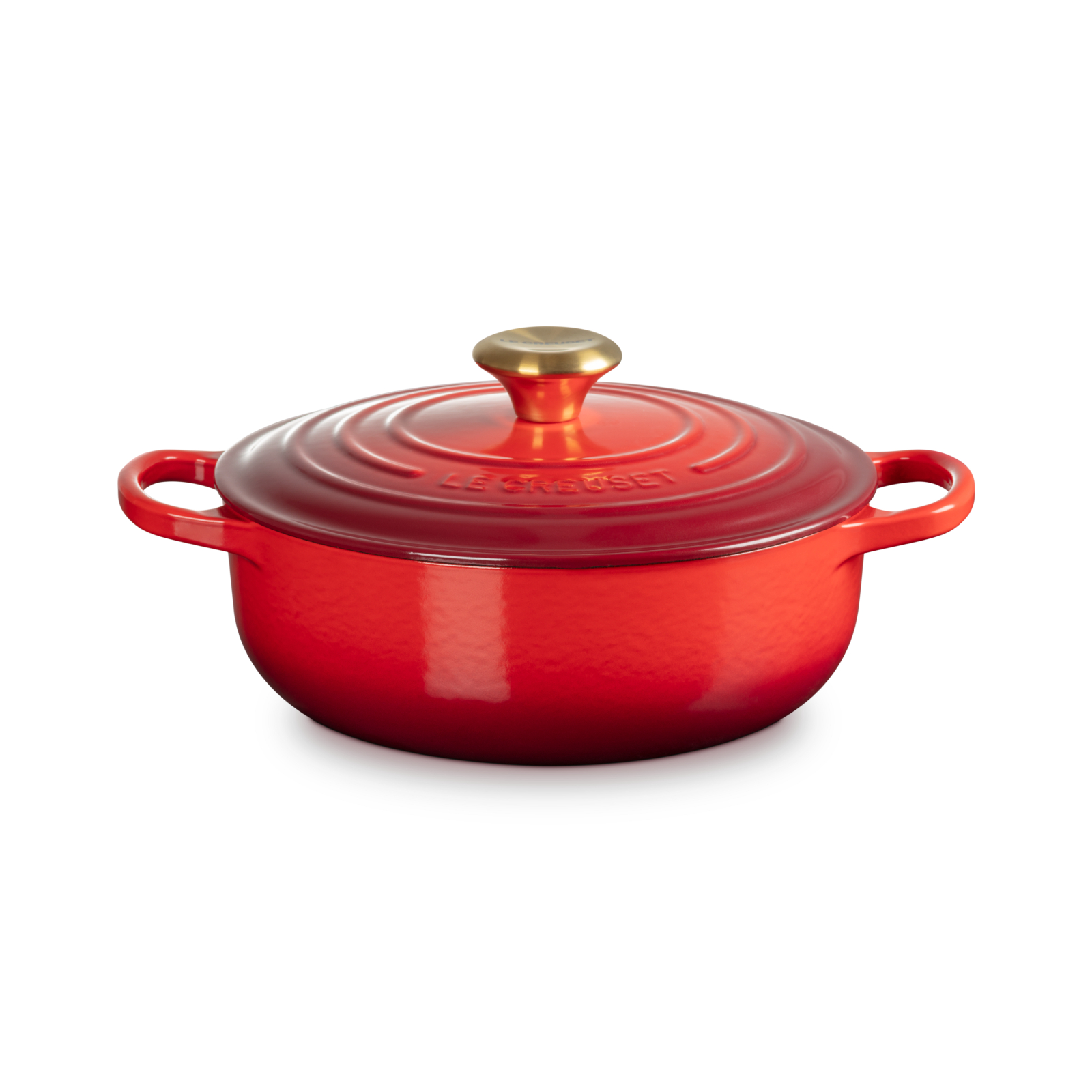 Sauteuse Casserole 24cm Cerise (Gold Knob)