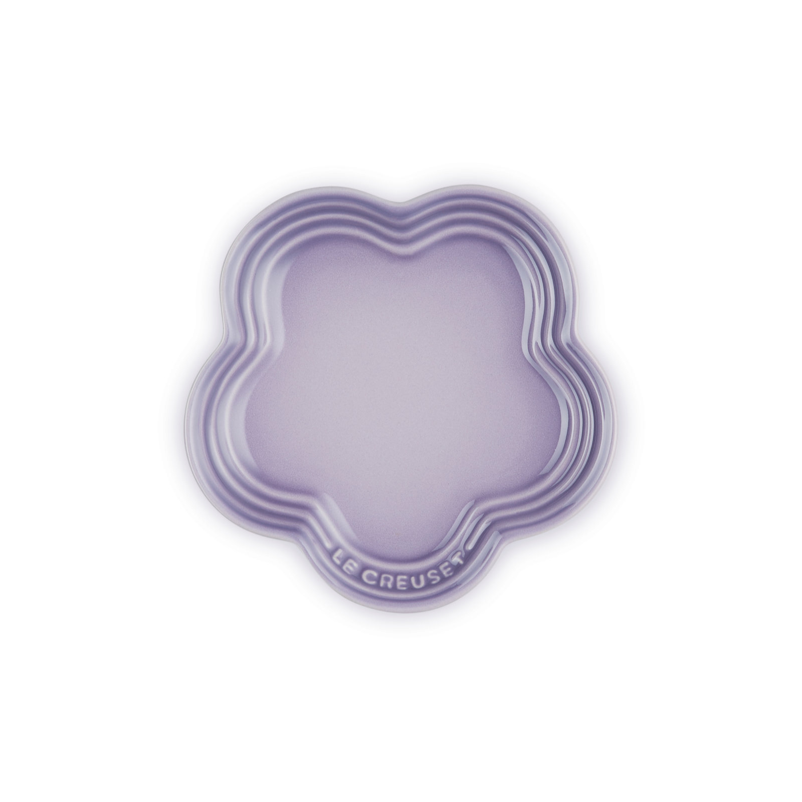 陶瓷花形碟 14厘米 Bluebell Purple