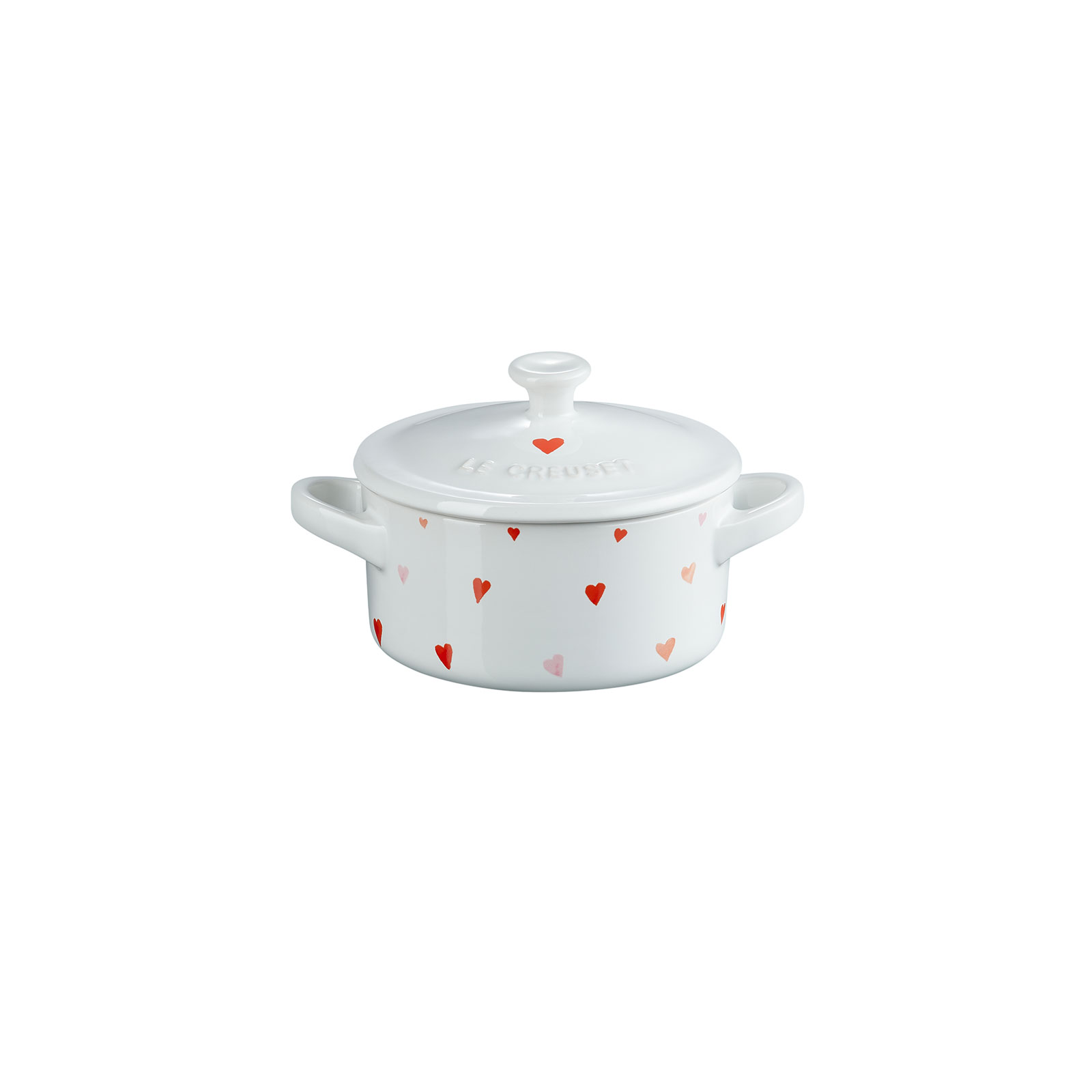 Mini Round Cocotte with Heart Decal