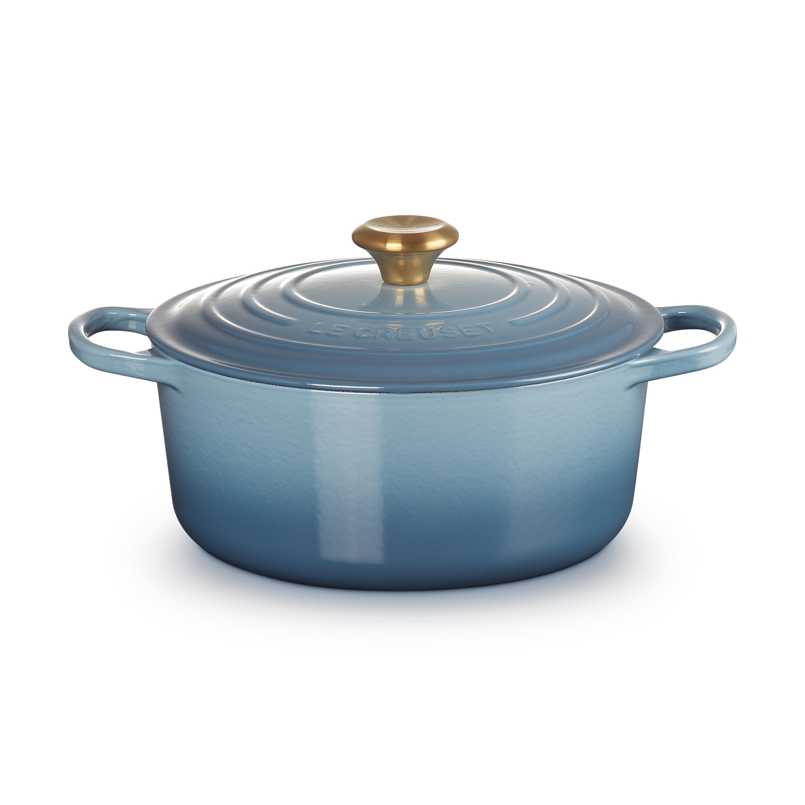 Round Casserole (Gold Knob) image number 0