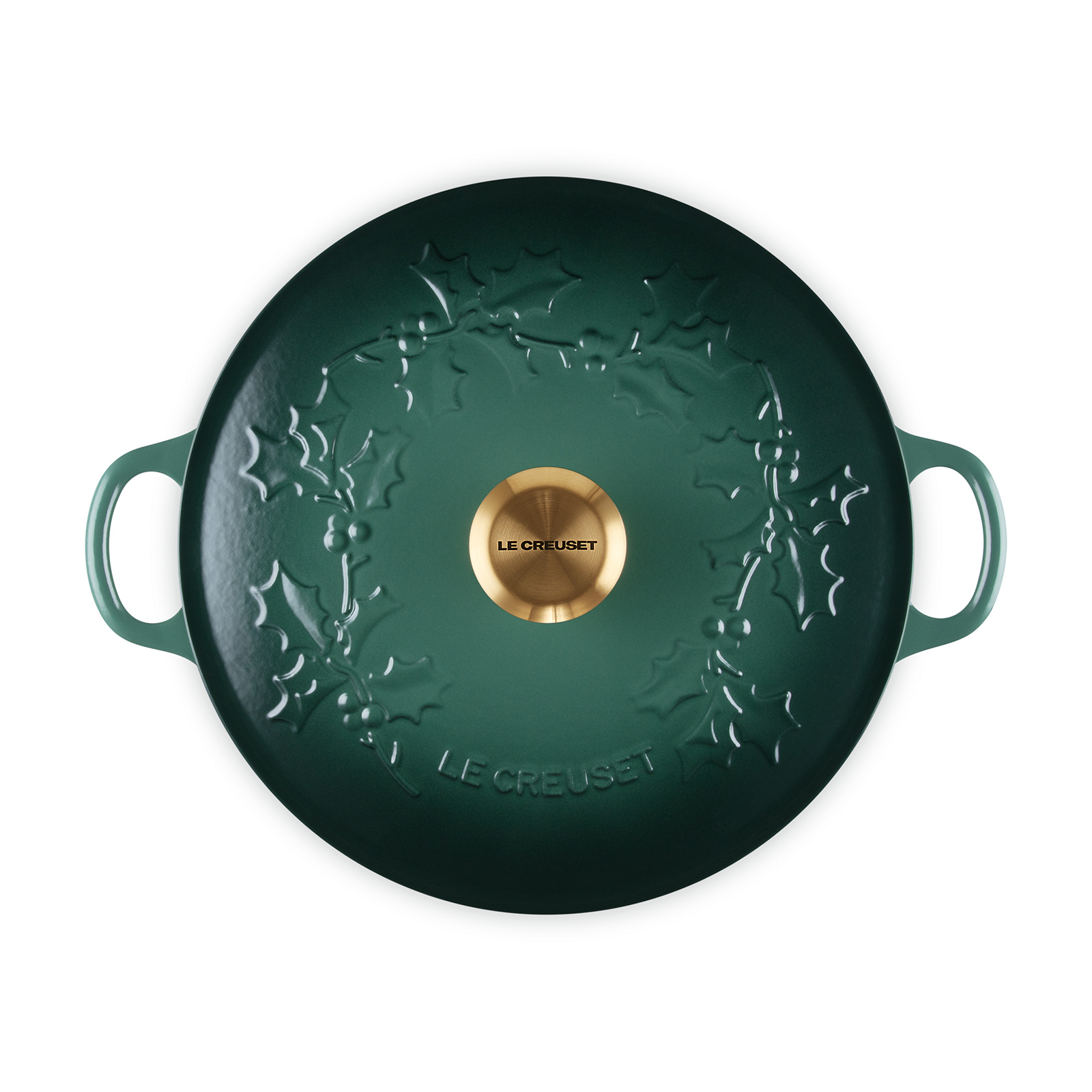 Holly 琺瑯鑄鐵深炒鍋 Artichaut (金色鍋蓋頭) image number 3