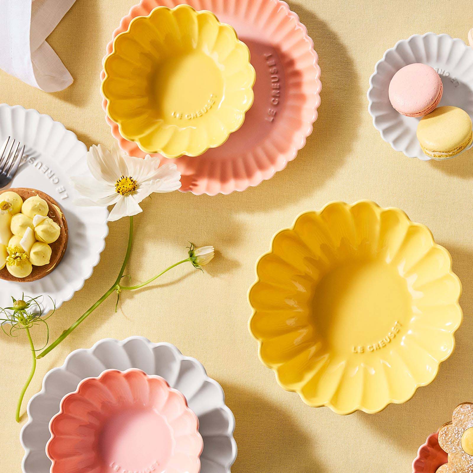 非洲菊造型陶瓷碗 image number 4