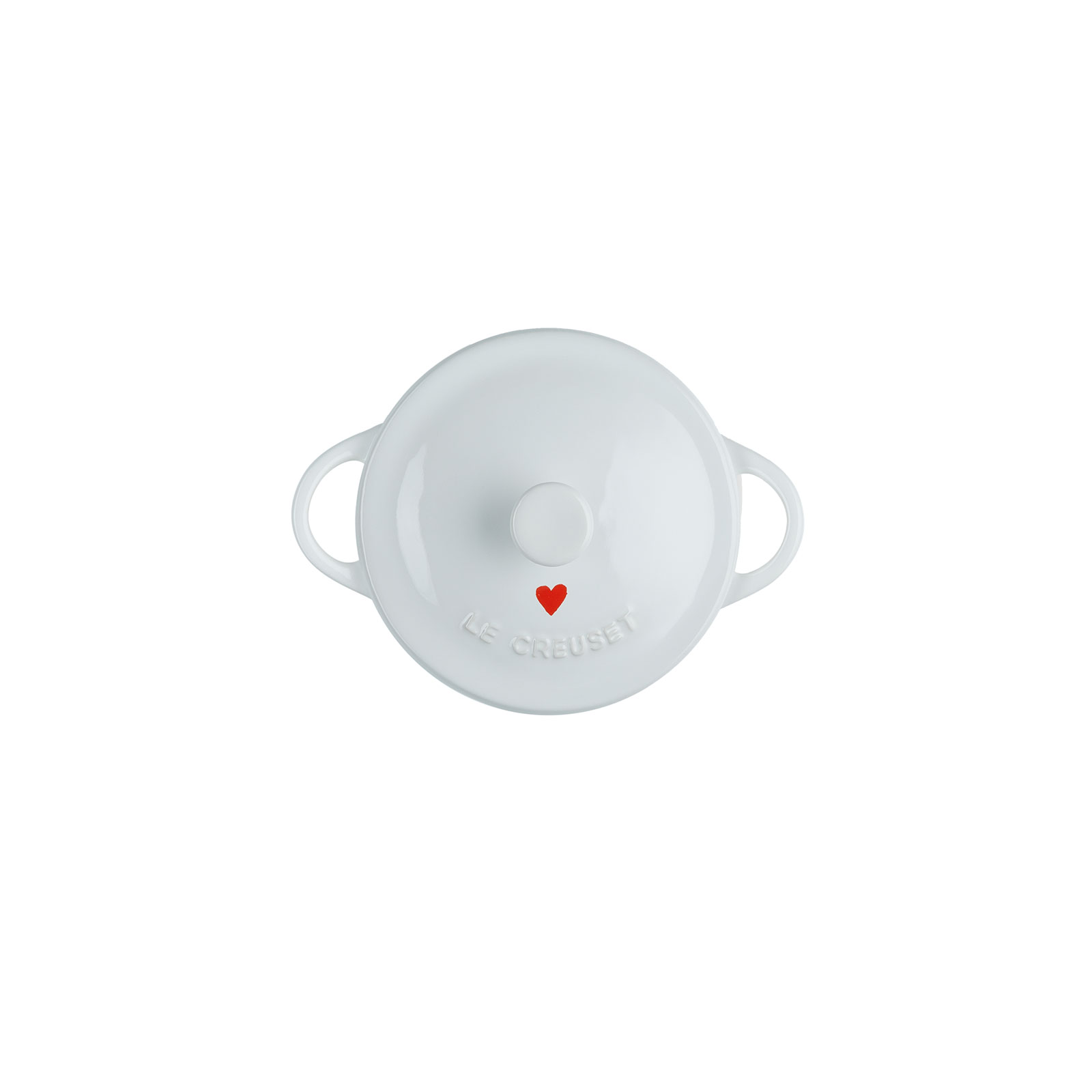 Mini Round Cocotte with Heart Decal image number 3