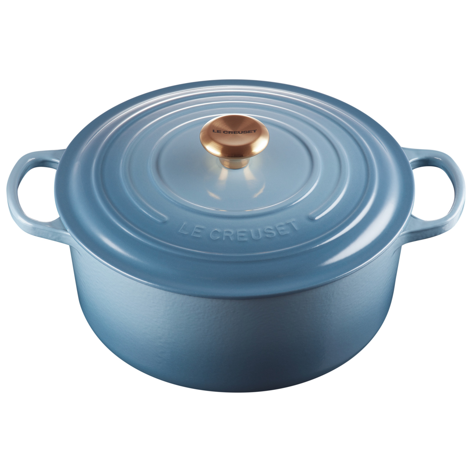 Round Casserole (Gold Knob) image number 1