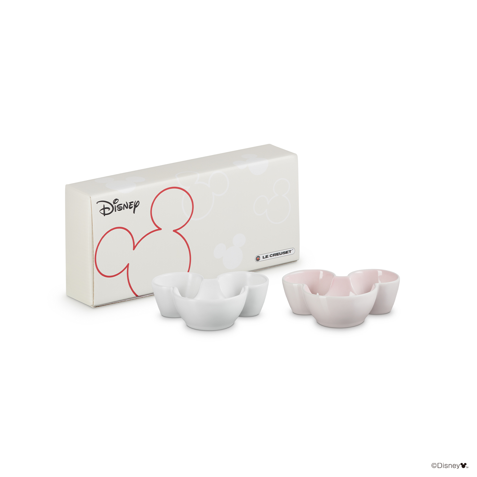 Mickey Mouse 迷你陶瓷盤2件裝 Shell Pink