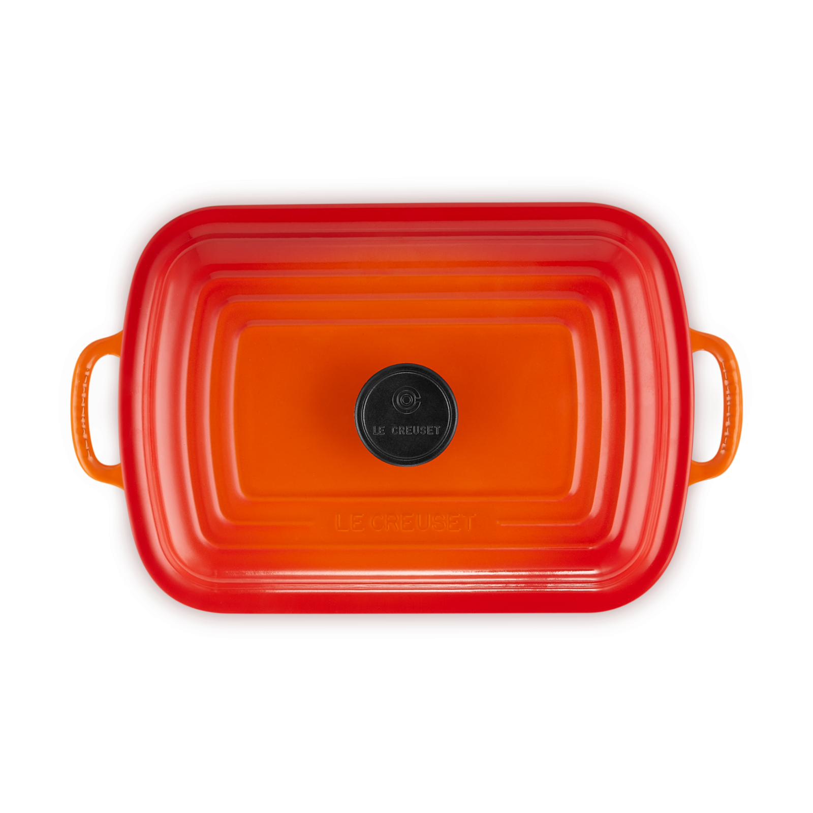 Shallow Rectangular Casserole (Black Interior - Phenolic Knob) image number 3