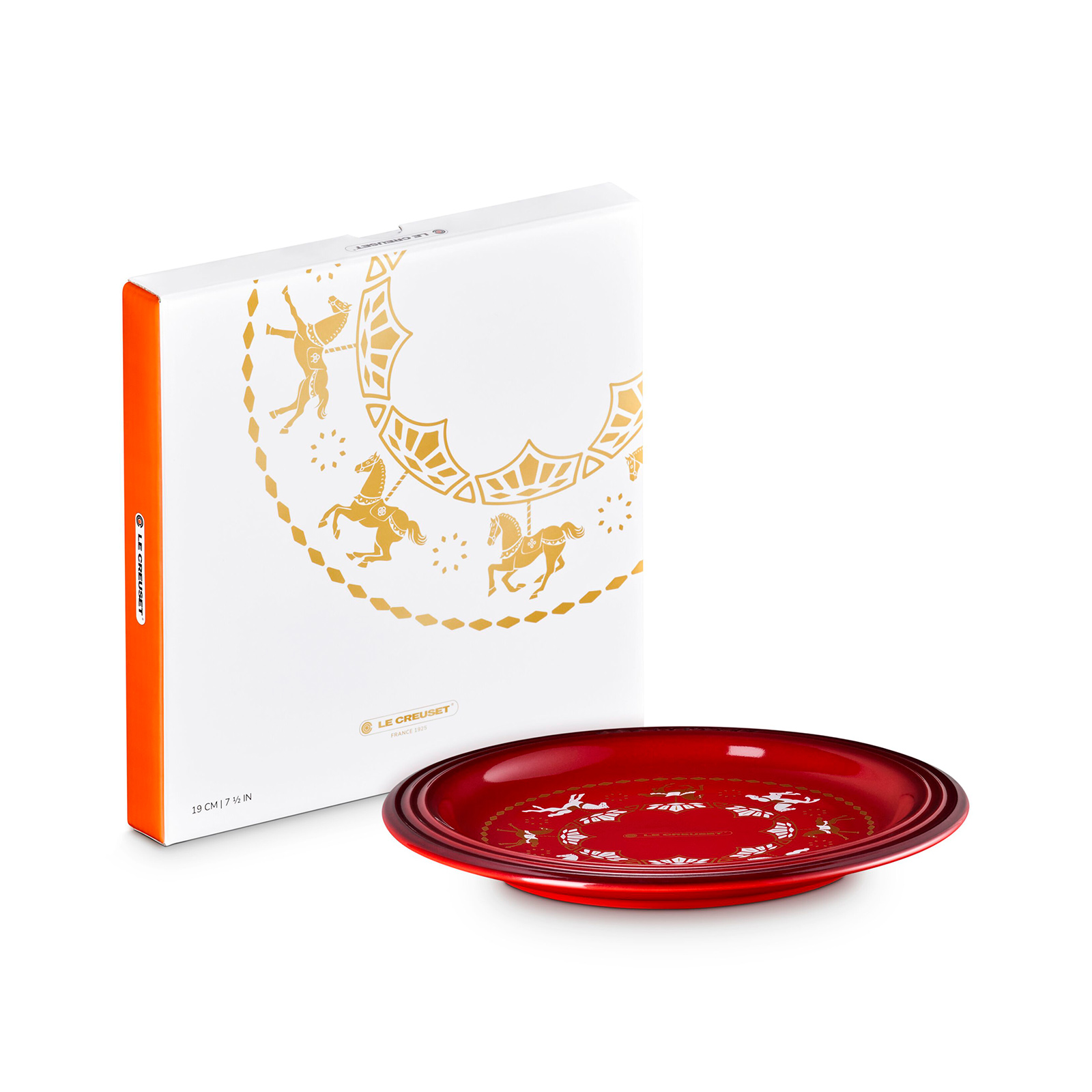 Carousel Round Plate 19cm Cerise