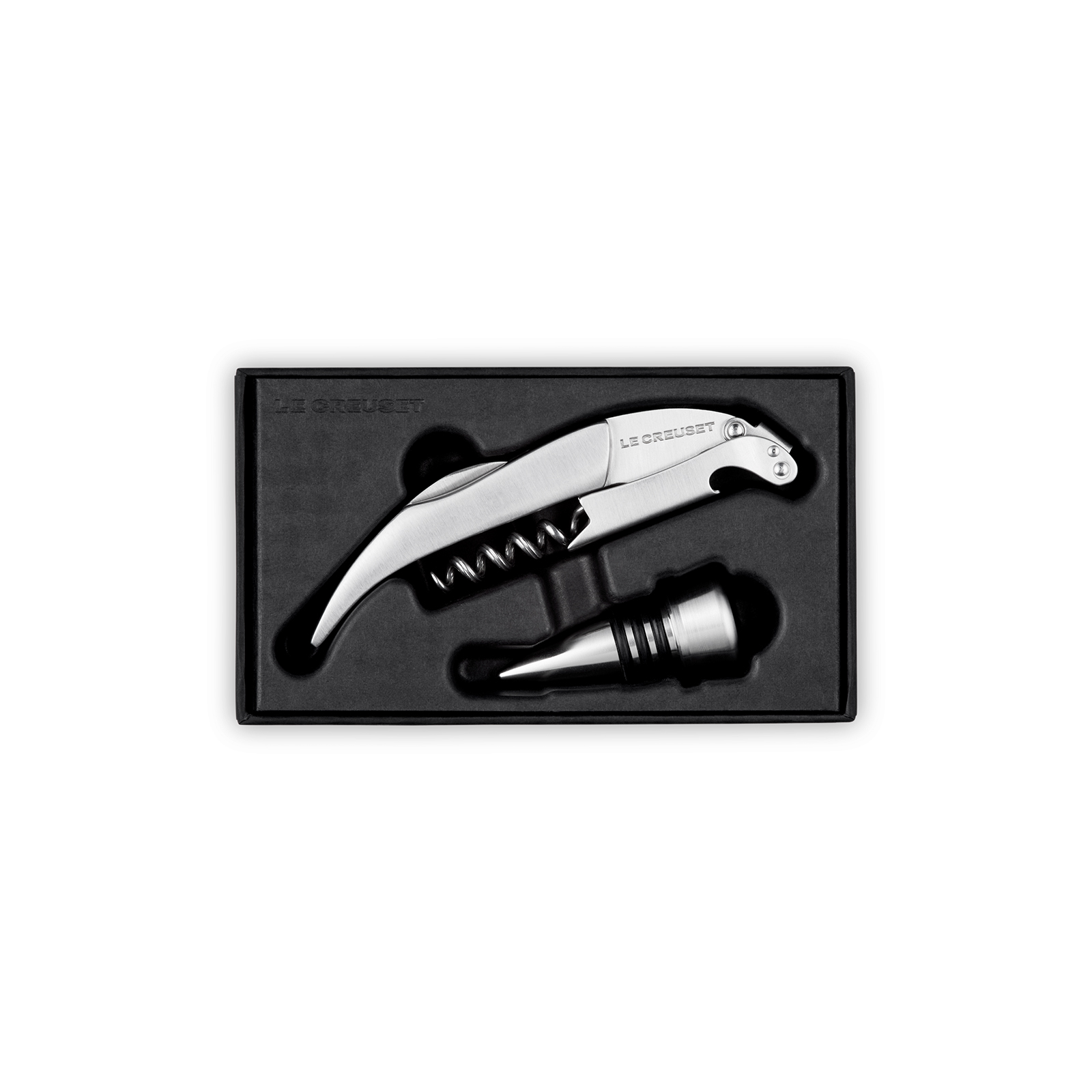 GS191 Premium Waiter's Friend Corkscrew and Stopper (Stainless Steel Handle) image number 4