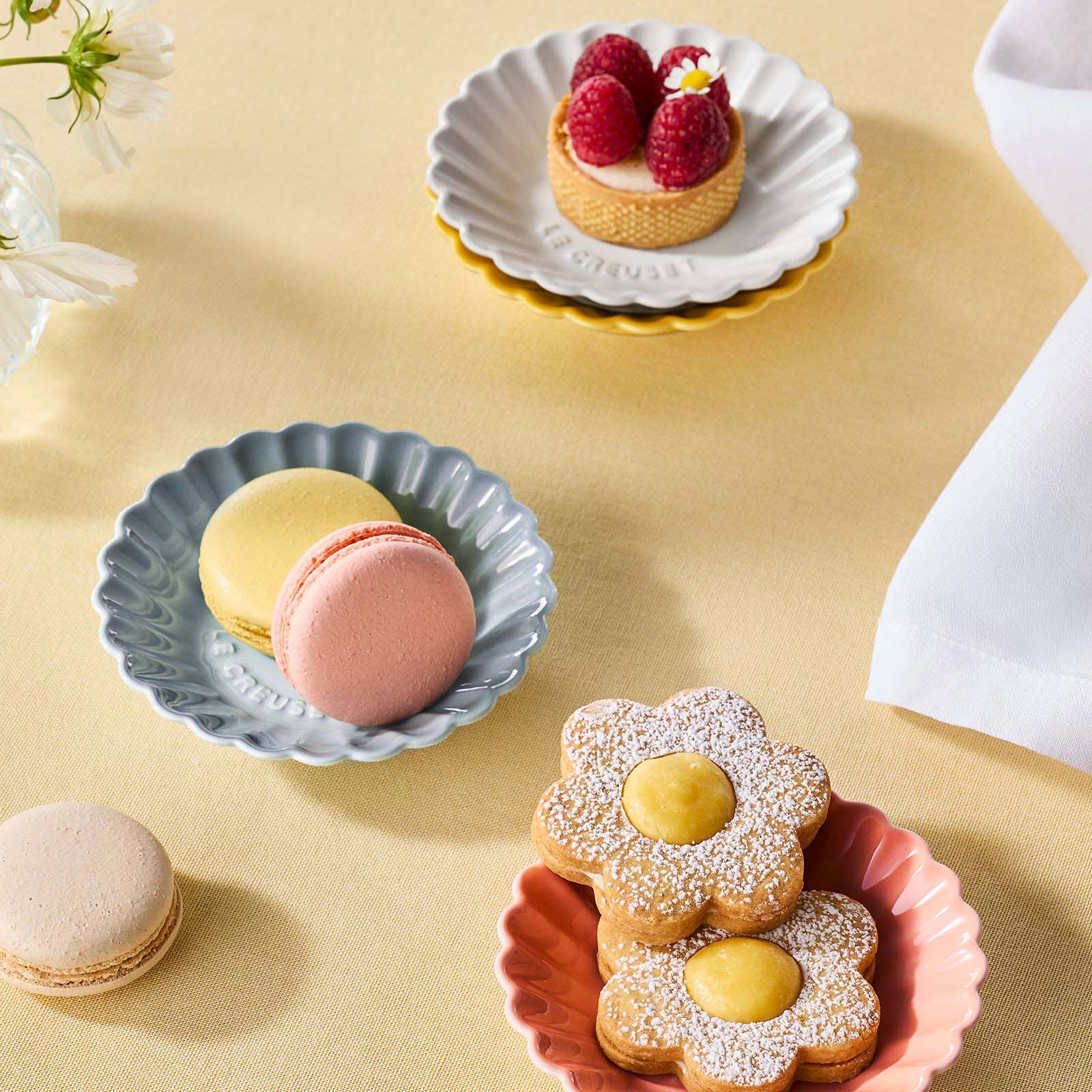 非洲菊造型陶瓷碟 2件裝 image number 5