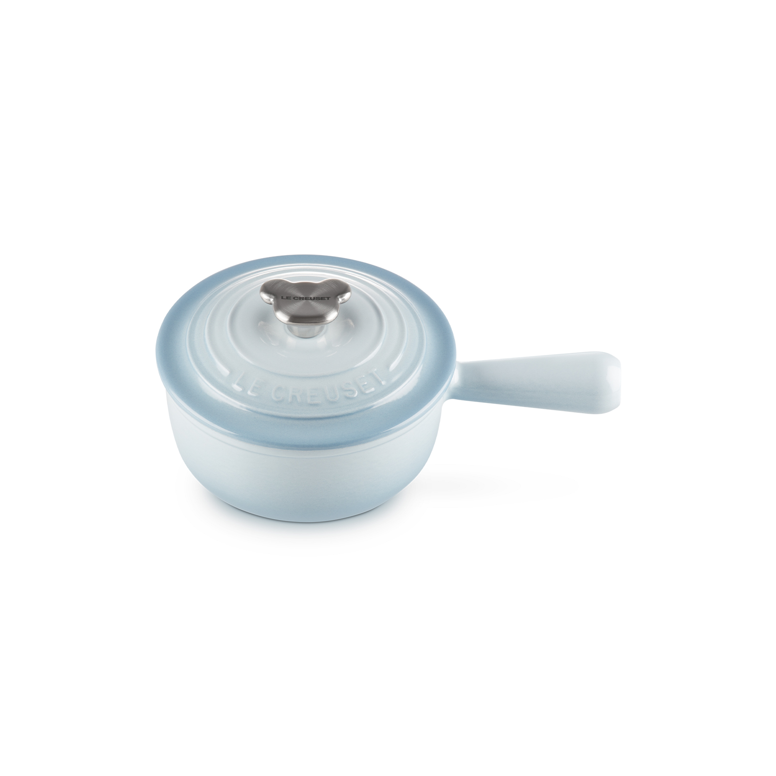 單柄琺瑯鑄鐵鍋 (小熊鍋蓋頭) image number 1