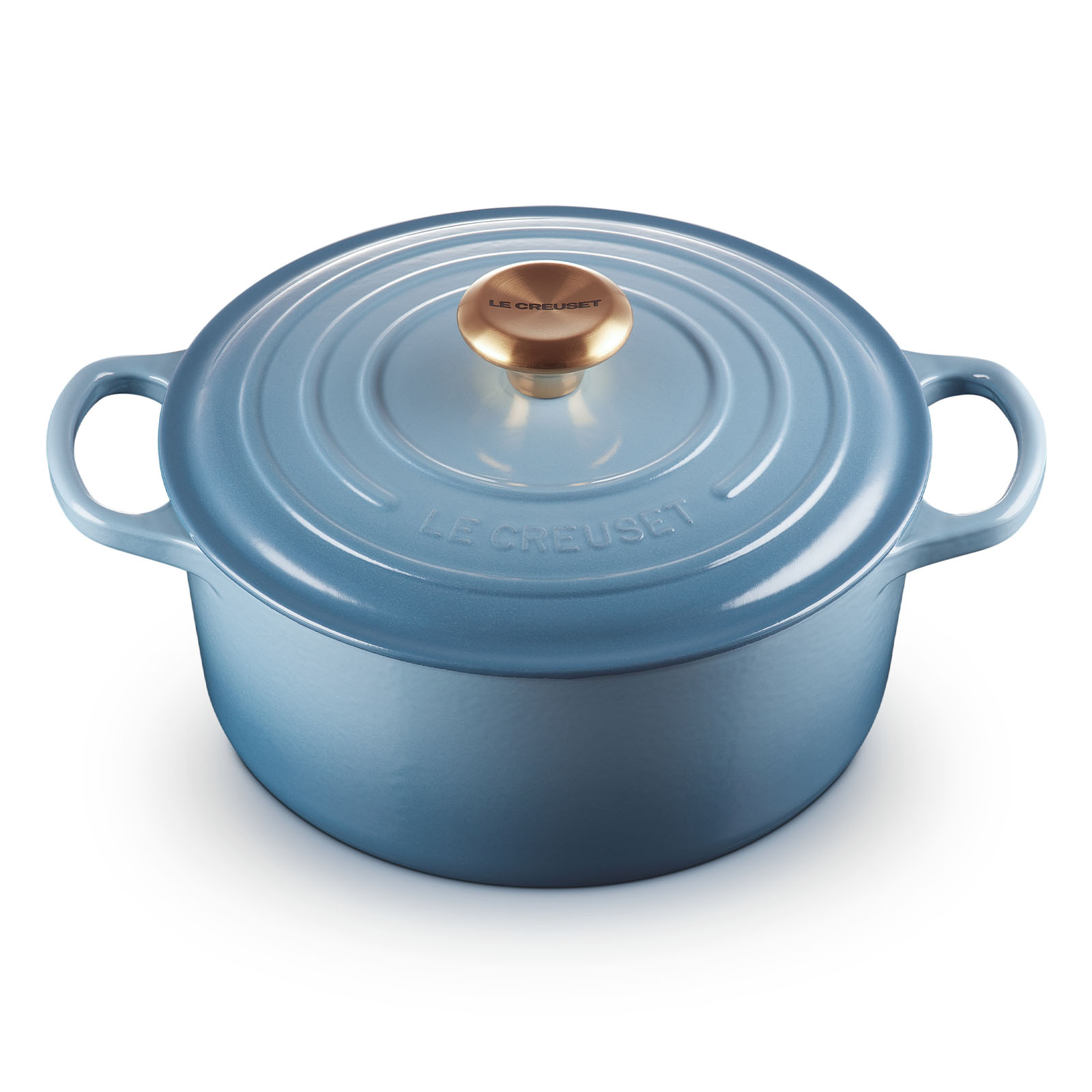 Round Casserole (Gold Knob) image number 1