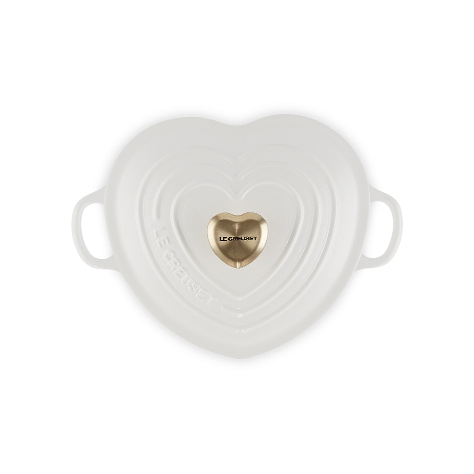 Heart Shaped Casserole (Light Gold Heart Knob) image number 3